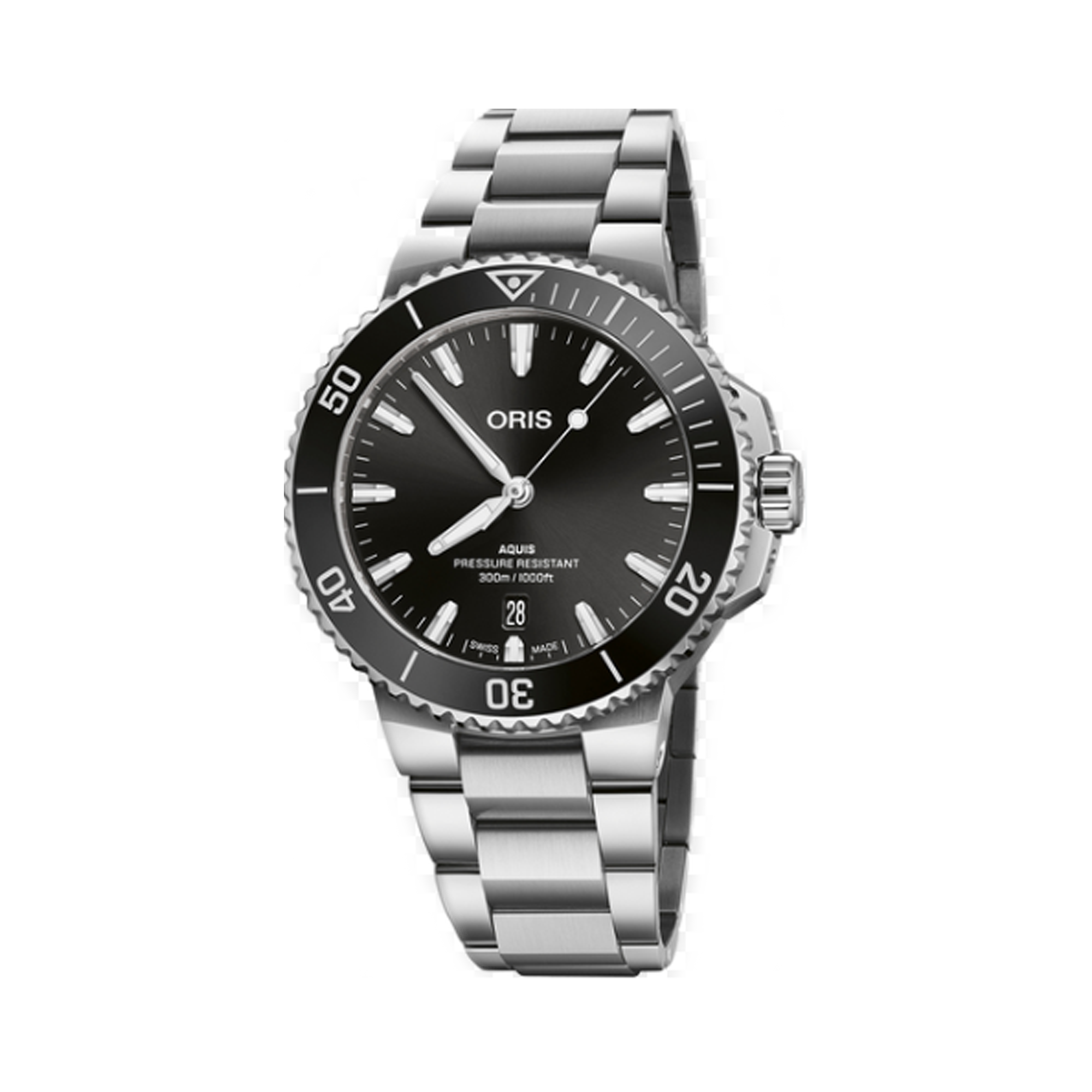 Oris Aquis Diver Men's 41.50mm Stainless Steel Automatic Watch 733 7787 4154MB