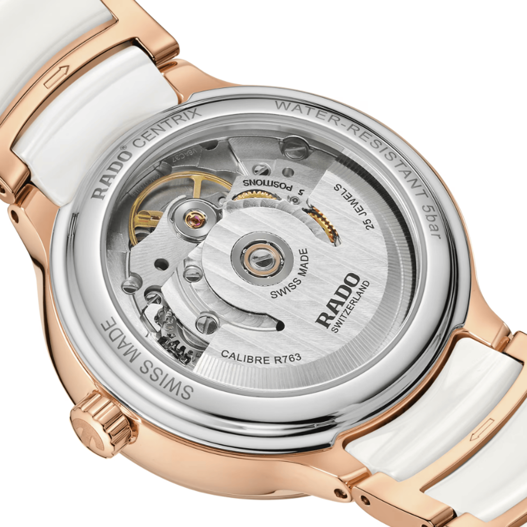 Rado Centrix Women's 35mm Automatic Ceramic & Rose PVD Watch R30 037 744