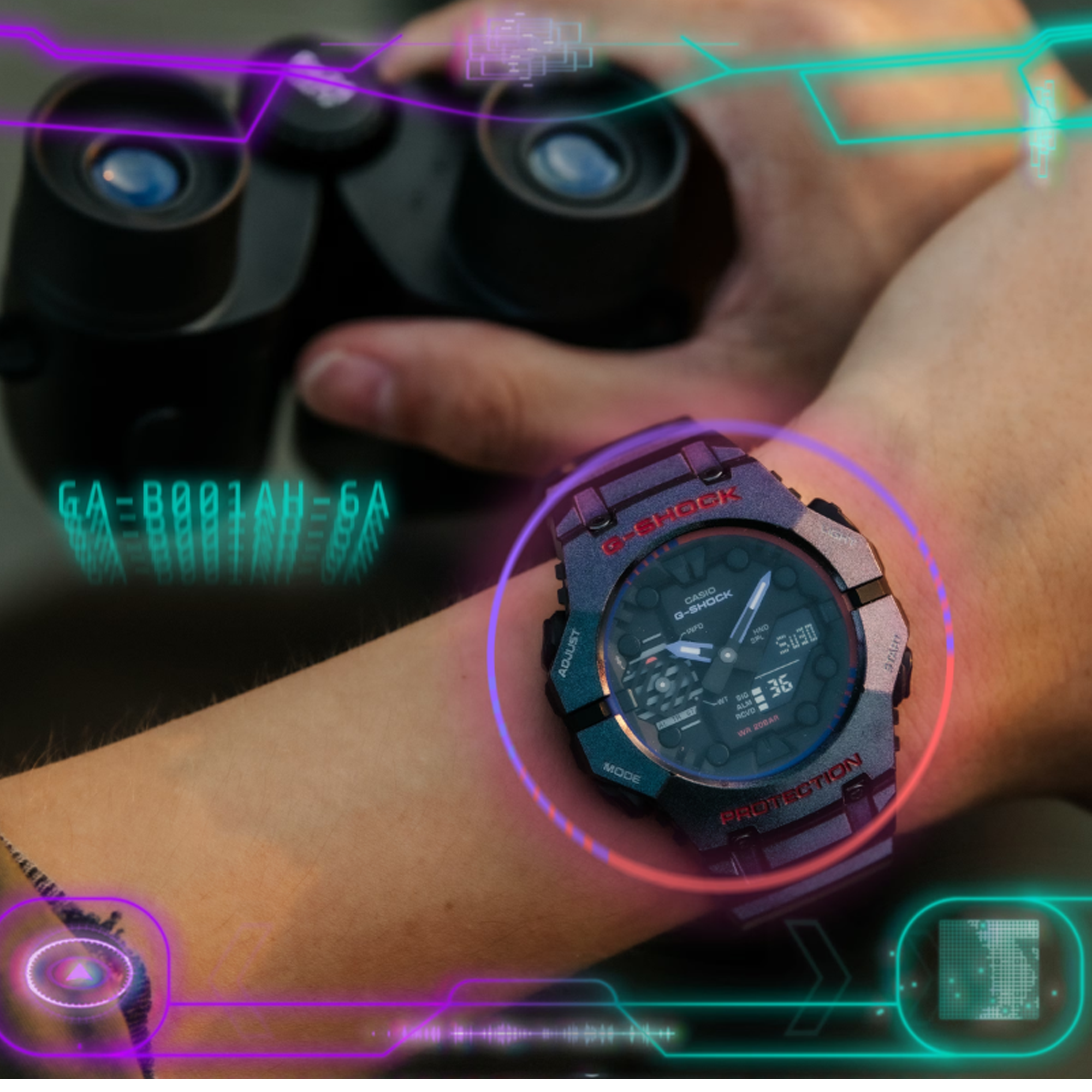 Casio G-SHOCK Men's 'Aim High' Analogue Digital Watch GAB001AH-6A