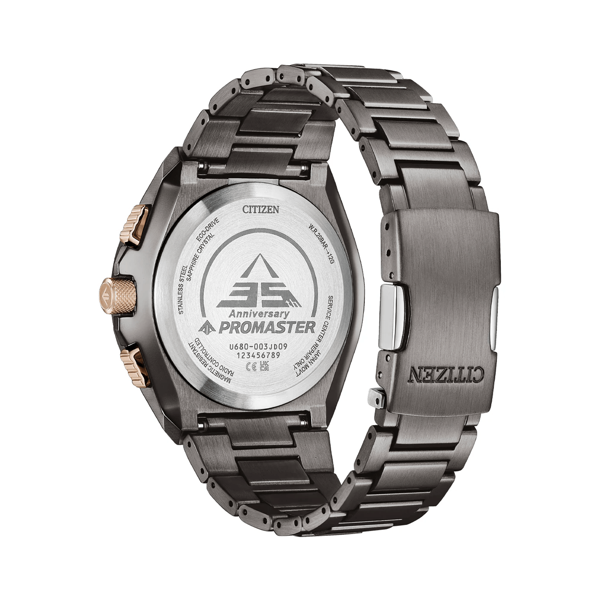Citizen Promaster Men's 46mm IP Grey Solar Analogue/Digital Watch JY8146-54E
