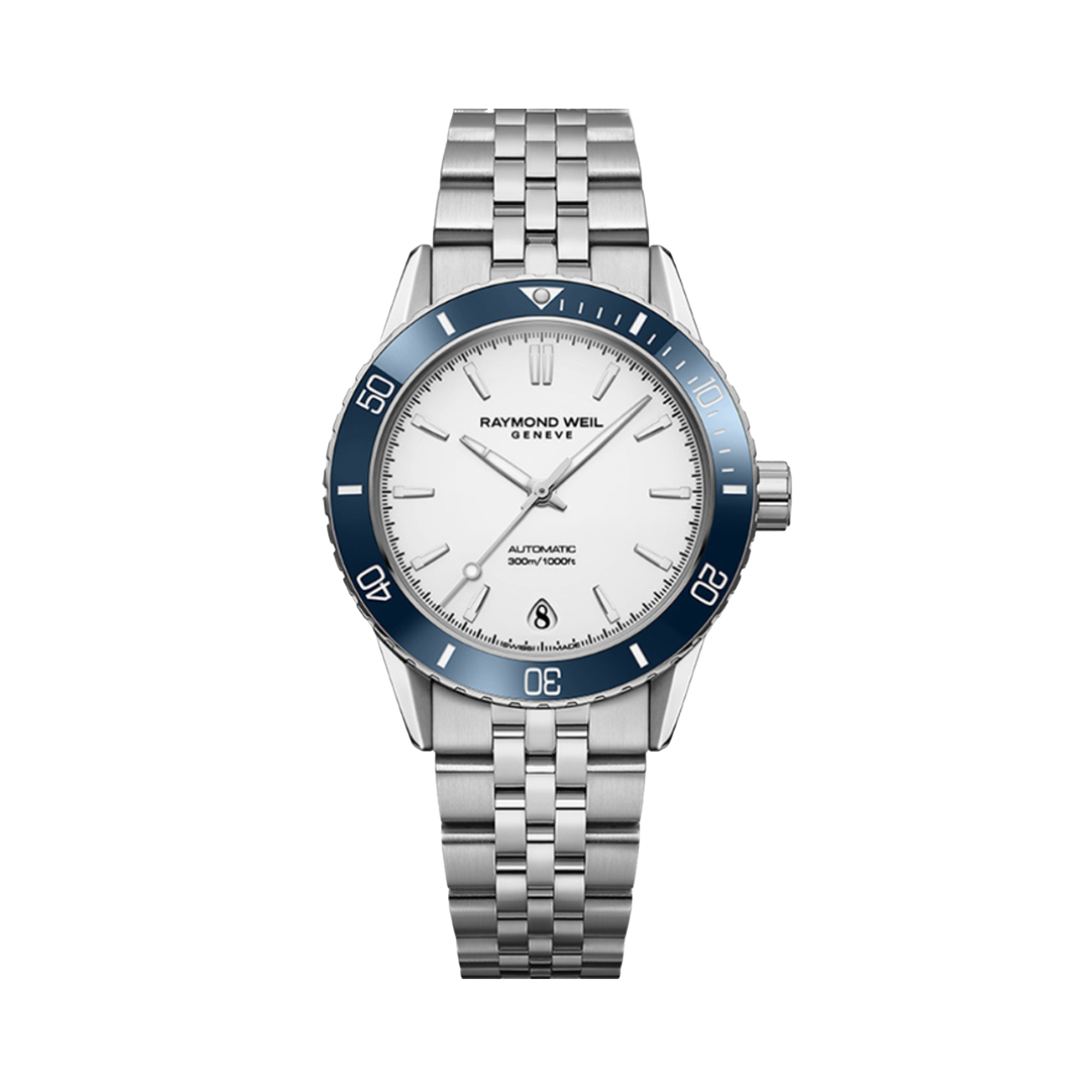 Raymond Weil Freelancer Women's 36mm White Automatic Watch 2755-ST3-30001