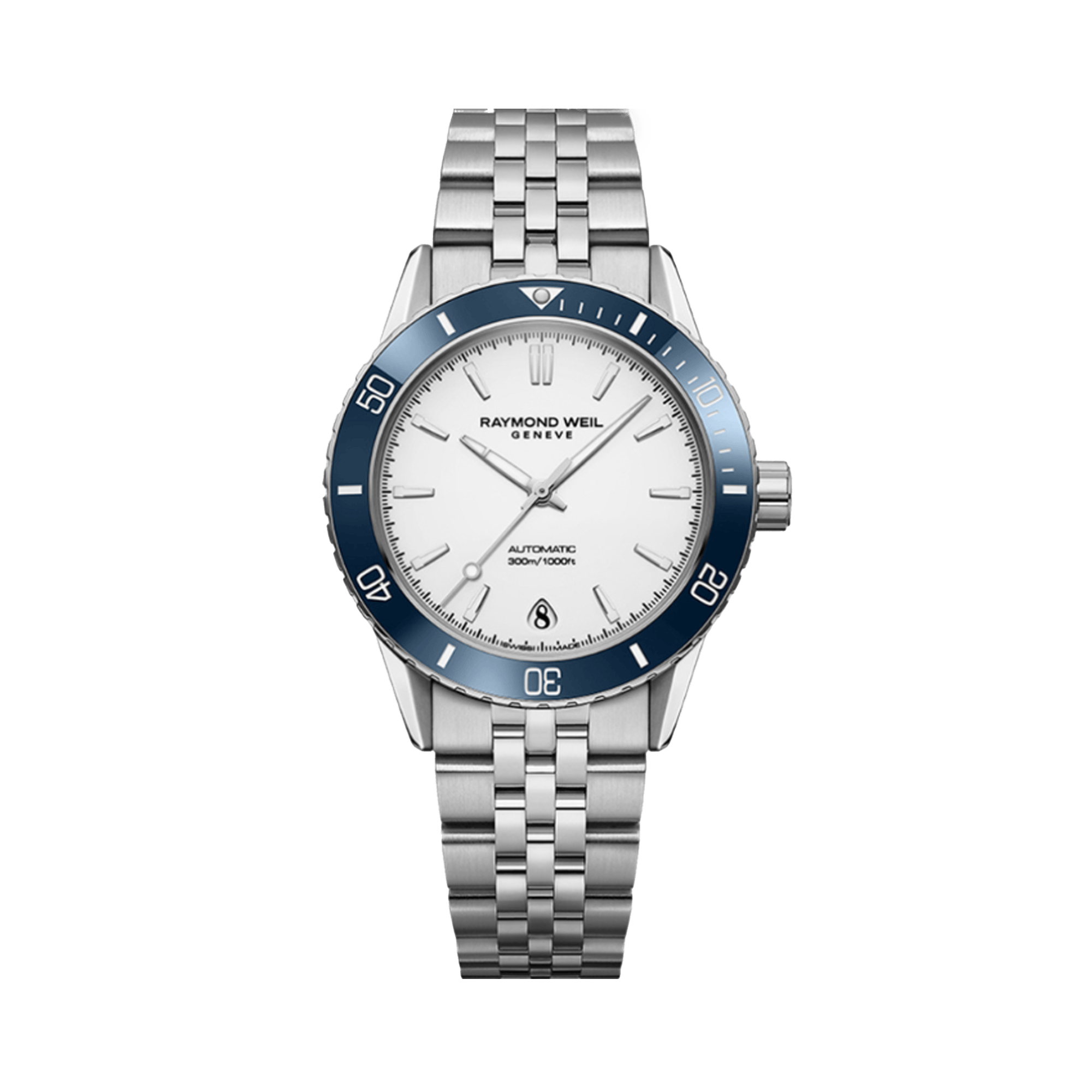 Raymond Weil Freelancer Women's 36mm White Automatic Watch 2755-ST3-30001