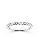 Everlasting 0.50ct TW Lab-Grown Diamond Pave Set Wedding Band in 18ct White Gold