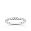 Everlasting 0.50ct TW Lab-Grown Diamond Pave Set Wedding Band in 18ct White Gold