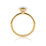Everlasting 1.25ct TW Pear Lab-Grown Diamond Bezel Set Engagement Ring in 18ct Yellow Gold