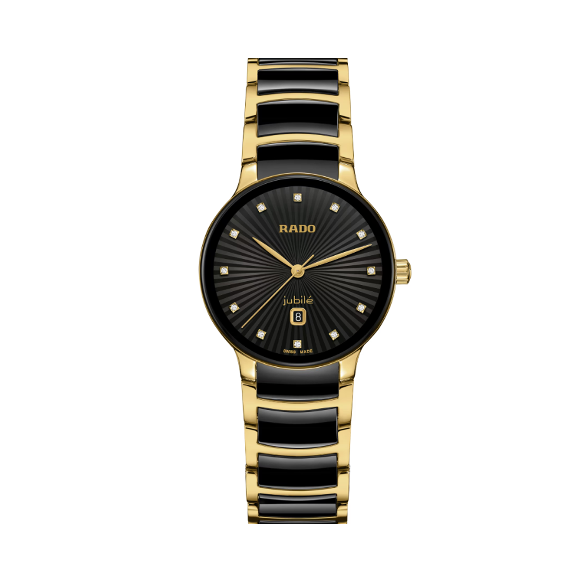 Rado Centrix Women's 30.50mm Ceramic & Yellow PVD Automatic Watch R30 025 742