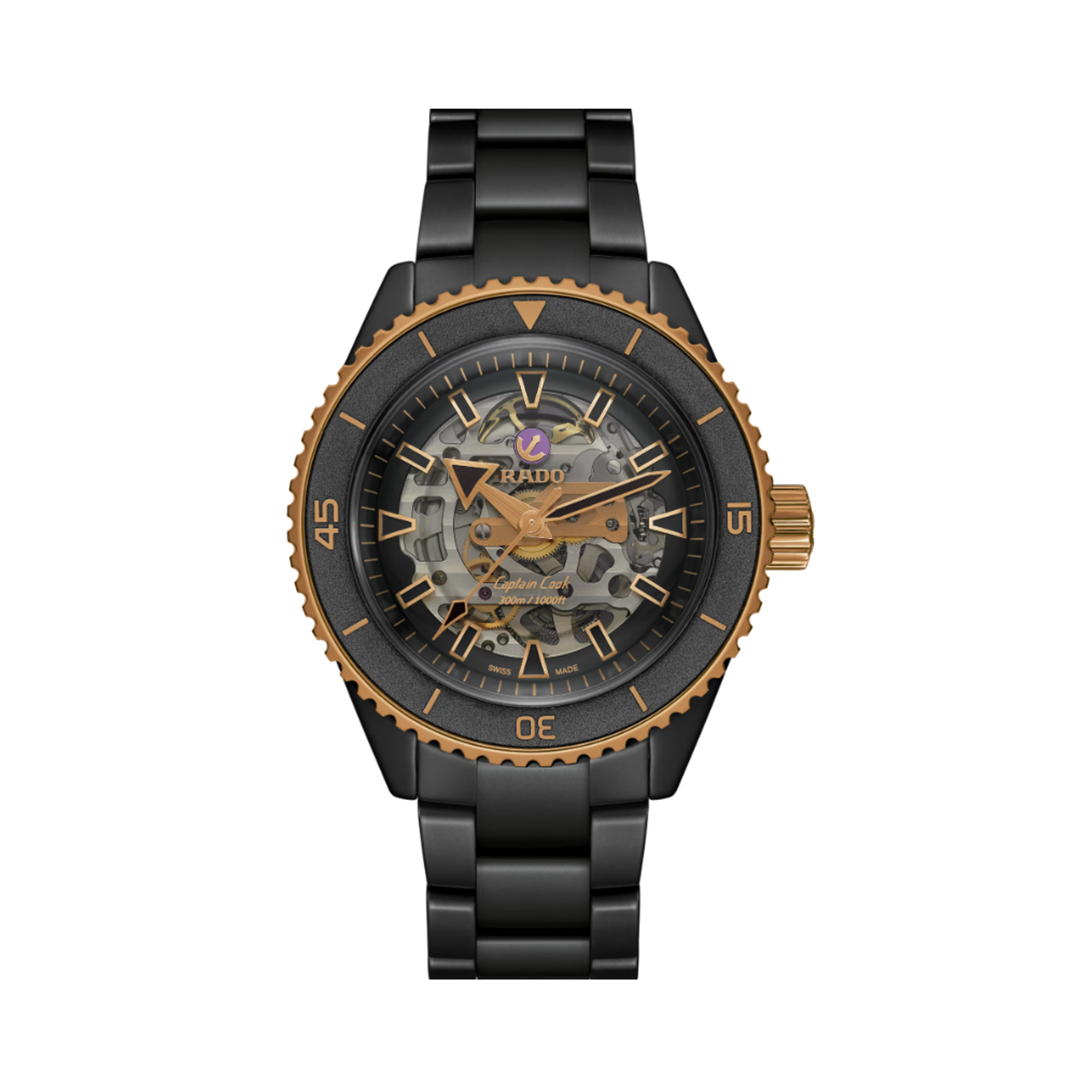 Rado Captain Cook Men's 43mm High-Tech Ceramic Automatic Watch R32 192 152