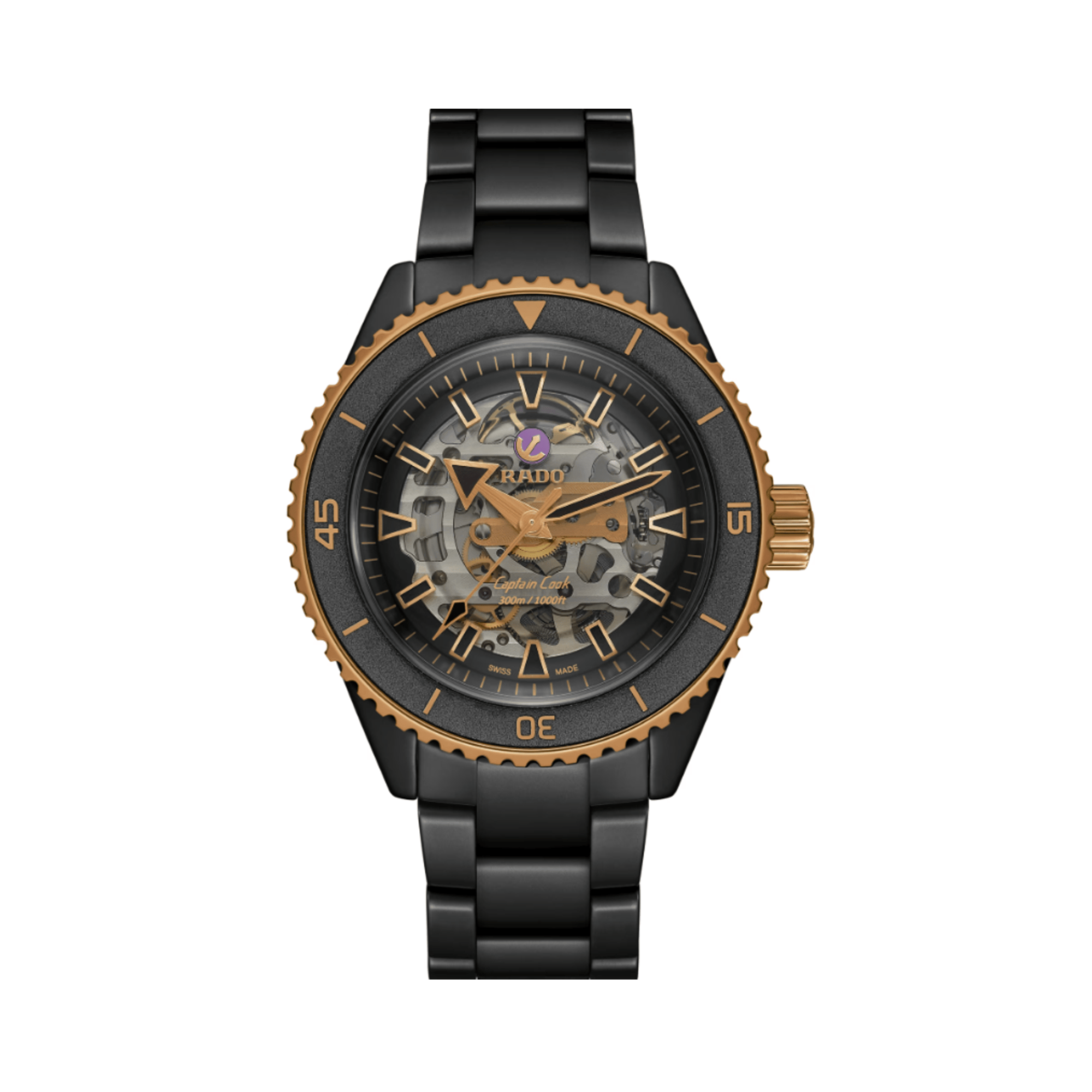 Rado Captain Cook Men's 43mm High-Tech Ceramic Automatic Watch R32 192 152