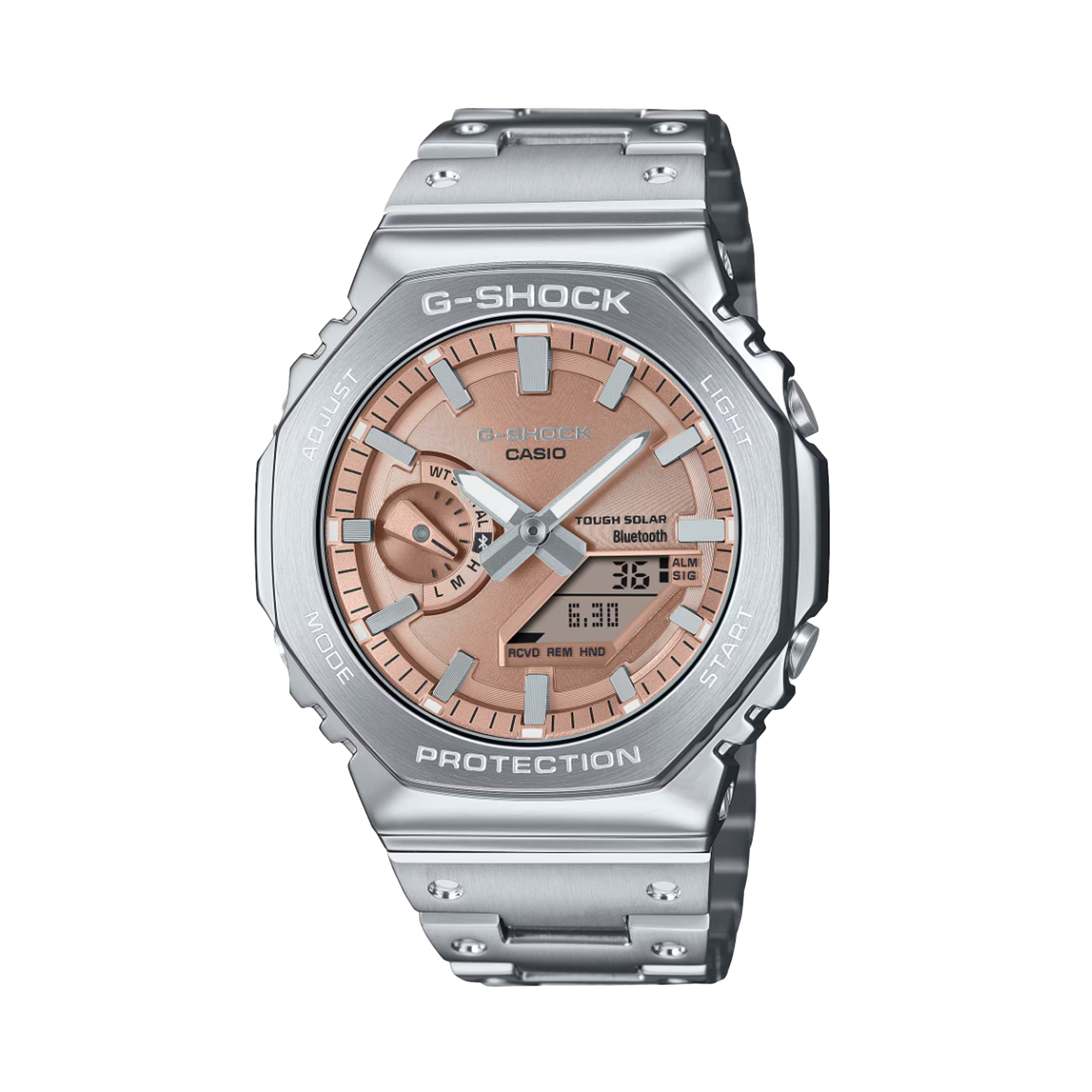 Casio G-SHOCK Stainless Steel Analogue Digital Watch GMB2100AD-5