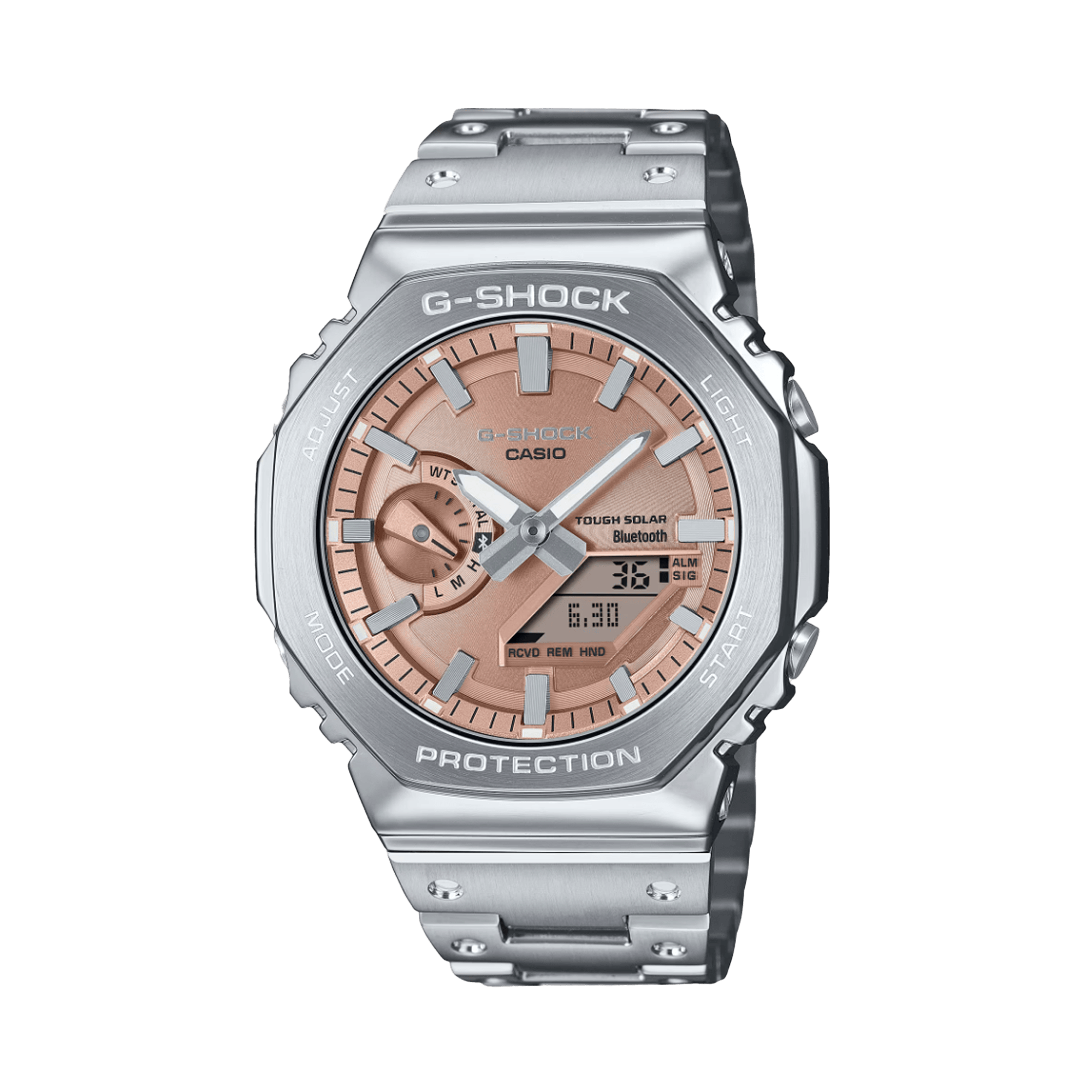 Casio G-SHOCK Stainless Steel Analogue Digital Watch GMB2100AD-5