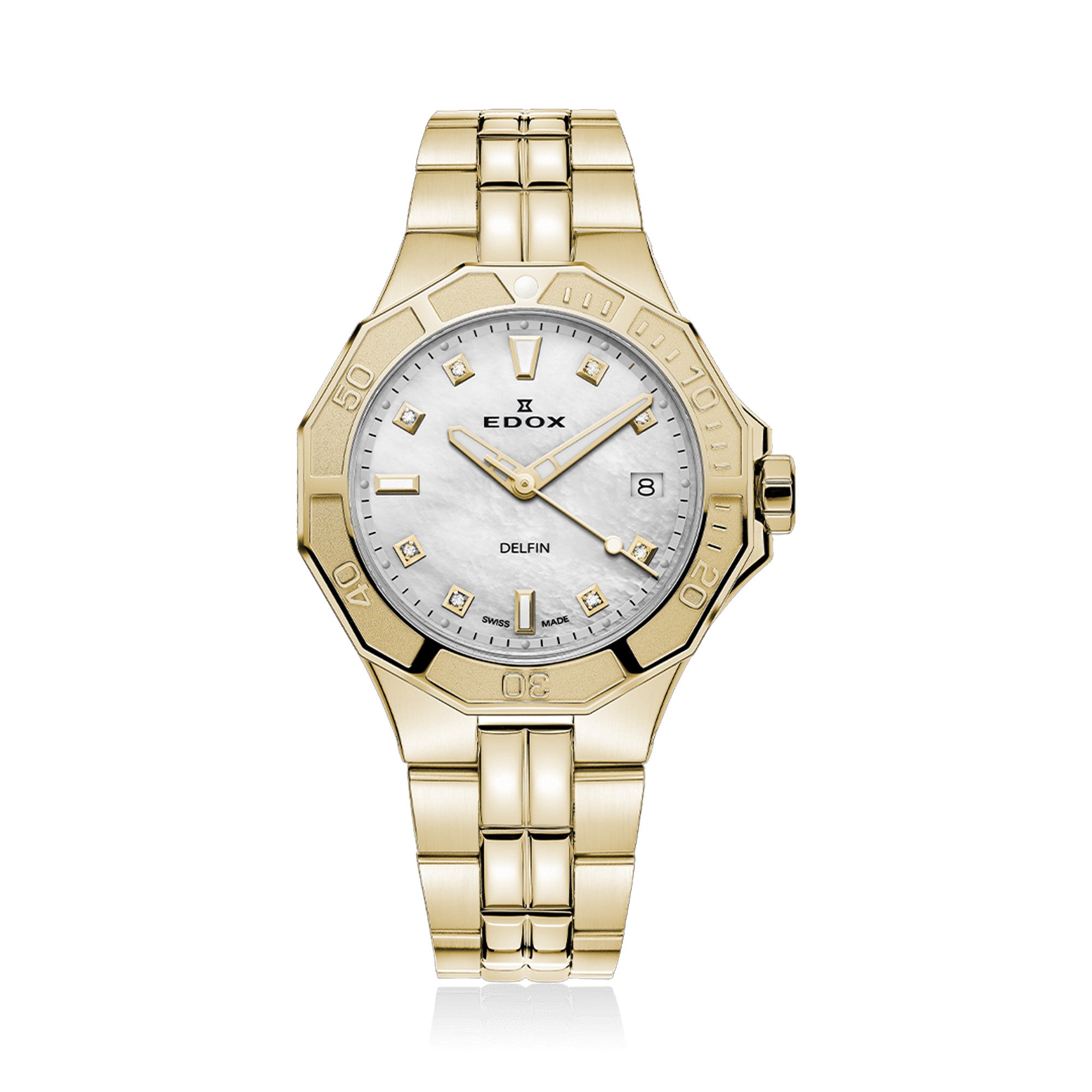 Edox Delfin Quartz Women's 38mm Watch 5302037JMNADD