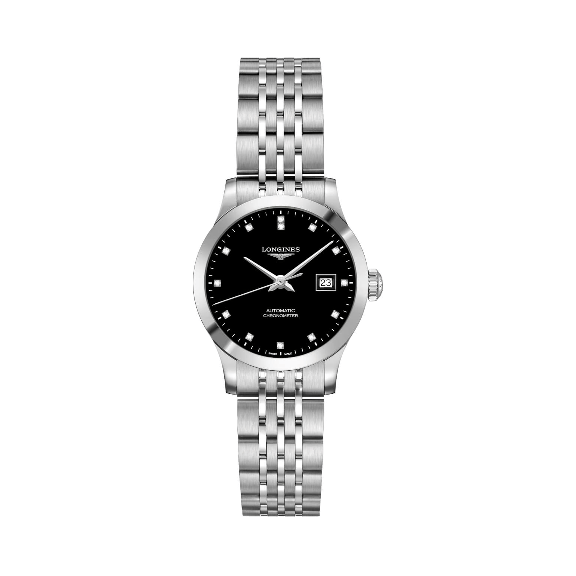 Longines Record Women's 30mm Chronometer Watch L2.321.4.57.6