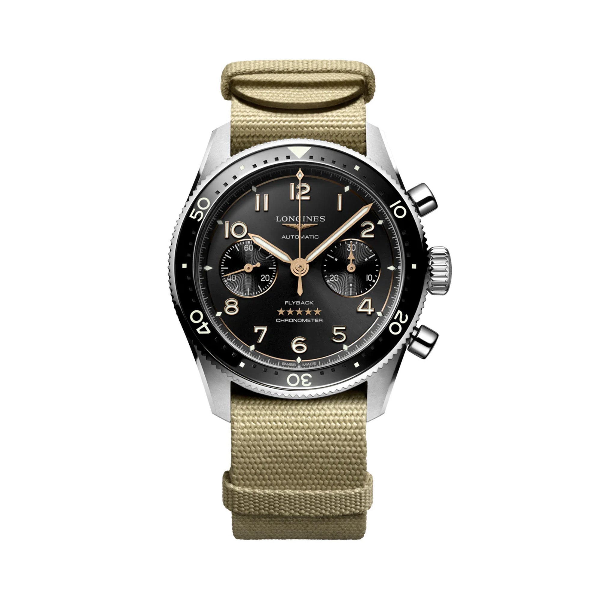 Longines Spirit Flyback Automatic Chronograph Men's 42mm Watch L3.821.4.53.9