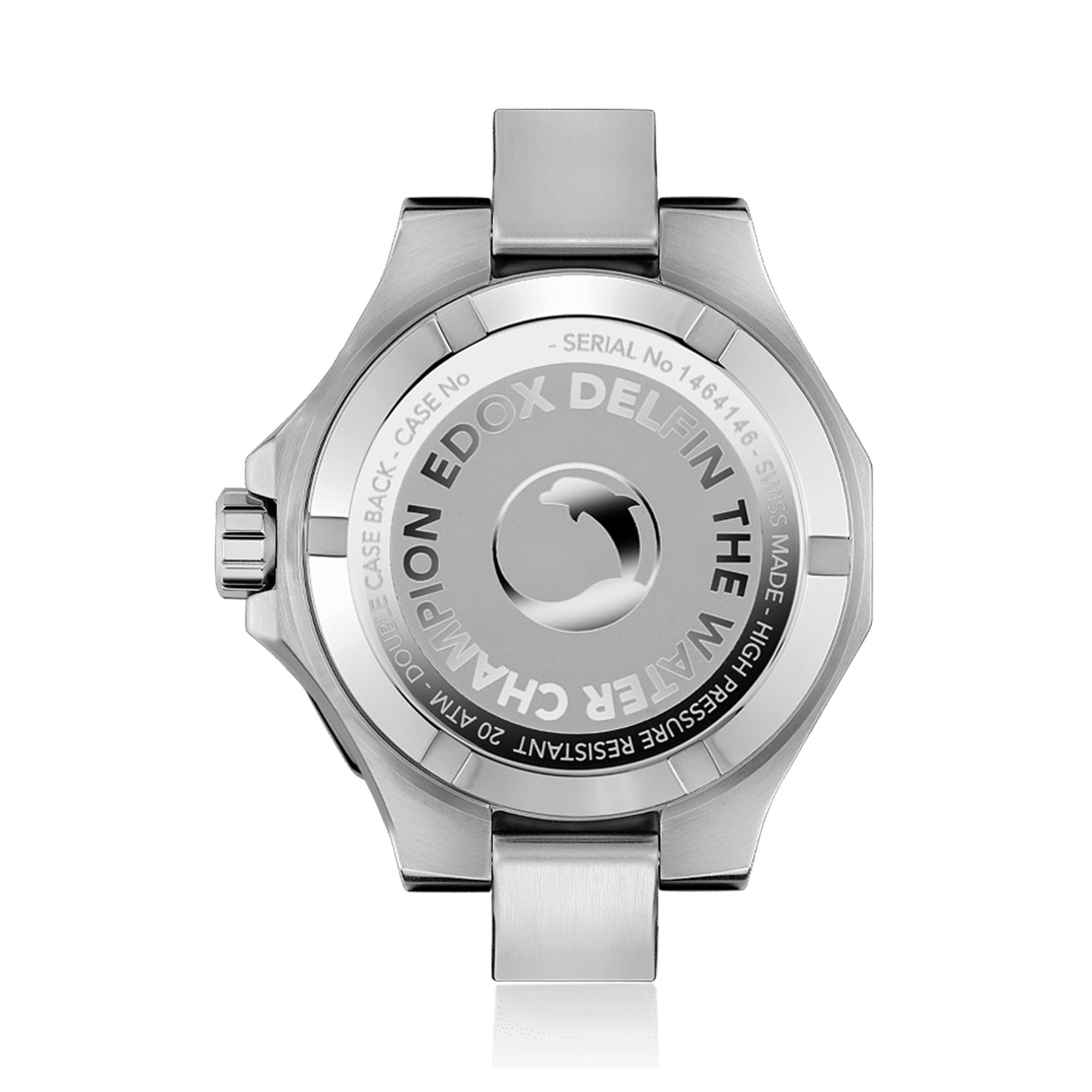 Edox Delfin Quartz Men's 43mm Watch 530213MNIN