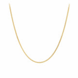 45cm Diamond Cut Curb Link Chain in 9ct Yellow Gold