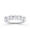 Everlasting 1.40ct TW Oval Lab-Grown Diamond Half Eternity Ring in 18ct White Gold