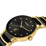 Rado Centrix Women's 30.50mm Ceramic & Yellow PVD Automatic Watch R30 025 742