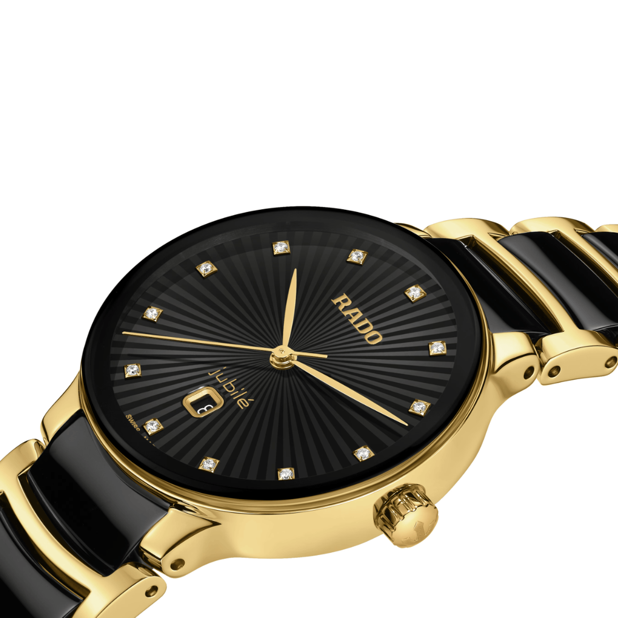 Rado Centrix Women's 30.50mm Ceramic & Yellow PVD Automatic Watch R30 025 742