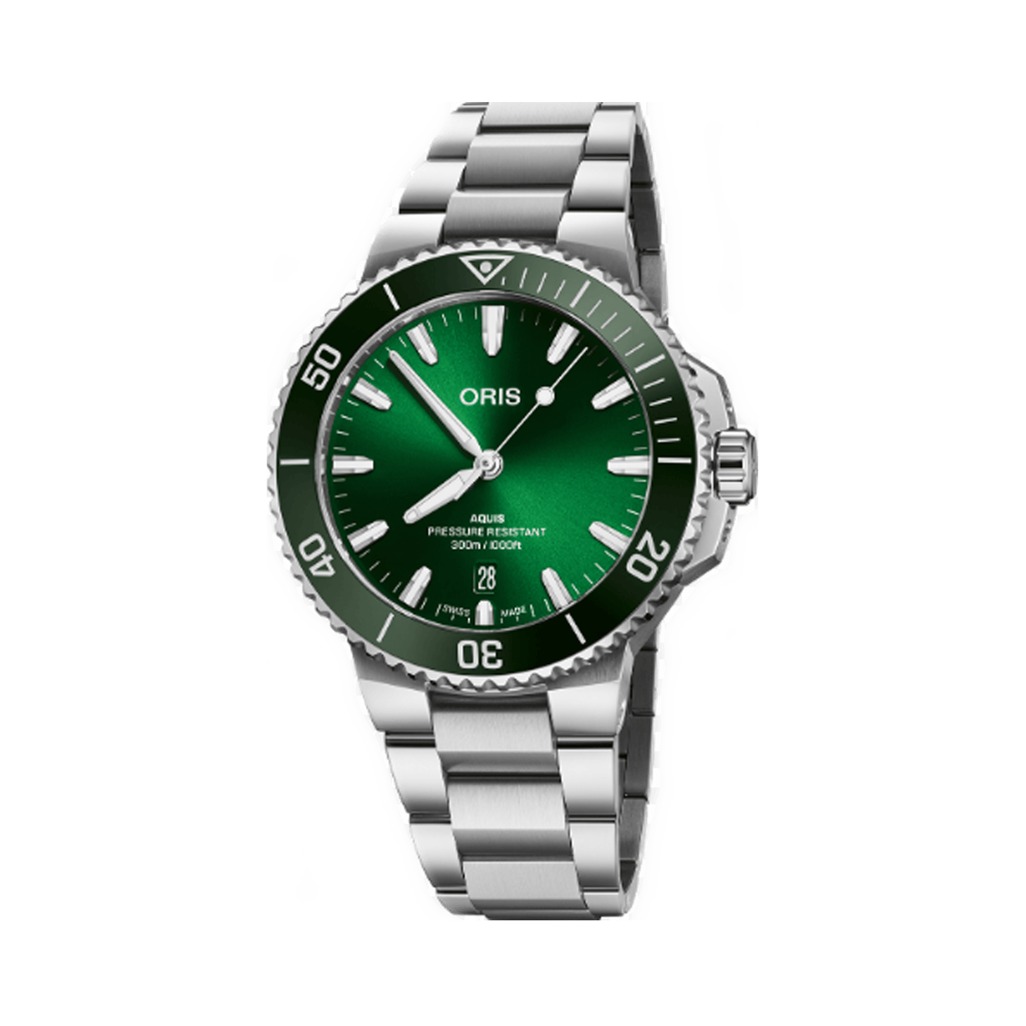 Oris Aquis Diver Men's 41.50mm Stainless Steel Automatic Watch 733 7787 4157MB
