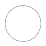 6.00ct TW Lab-Grown Diamond Tennis Necklace in 18ct White Gold