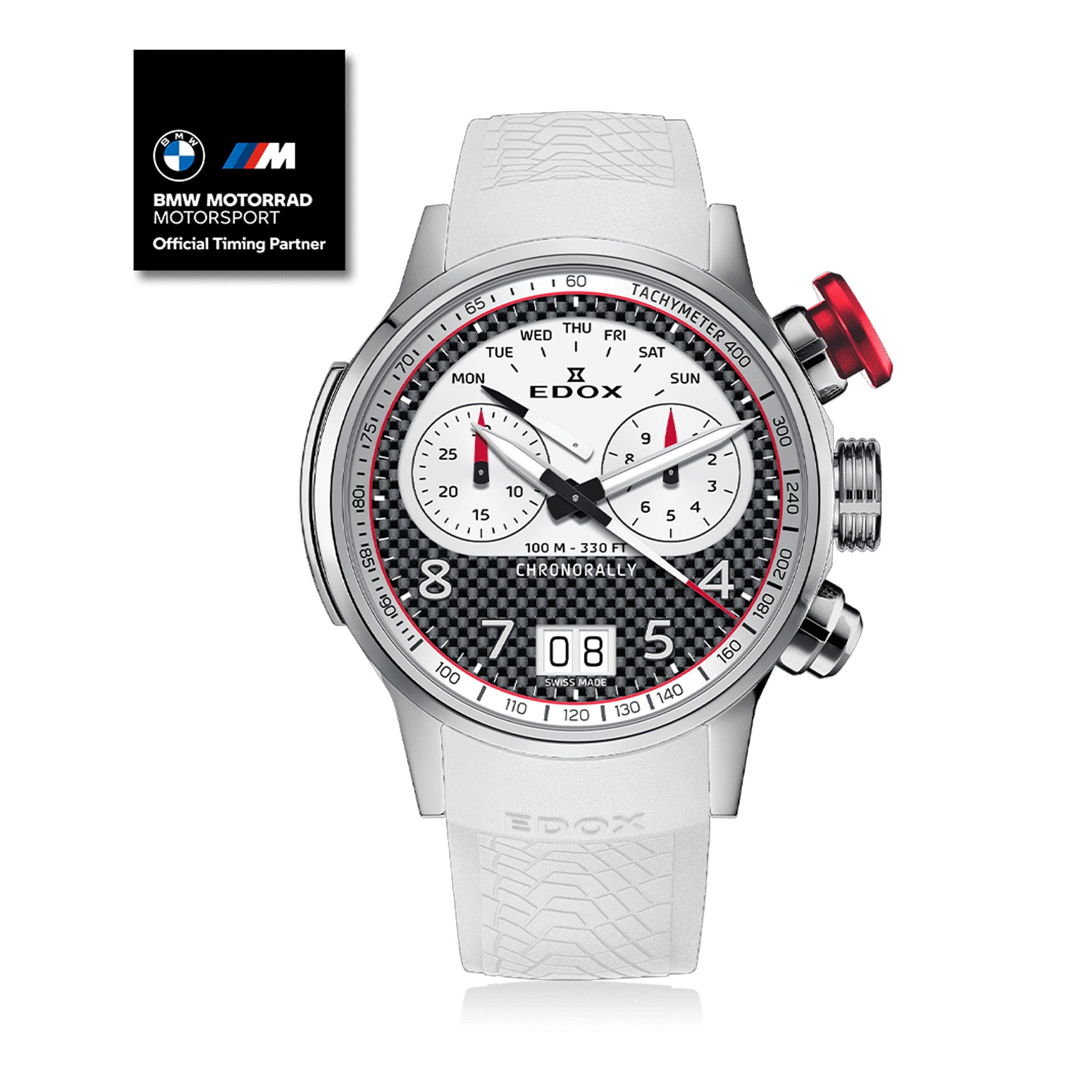 Edox Chronorally Quartz Chronograph Men's 45mm Watch 38003TINRCANBR