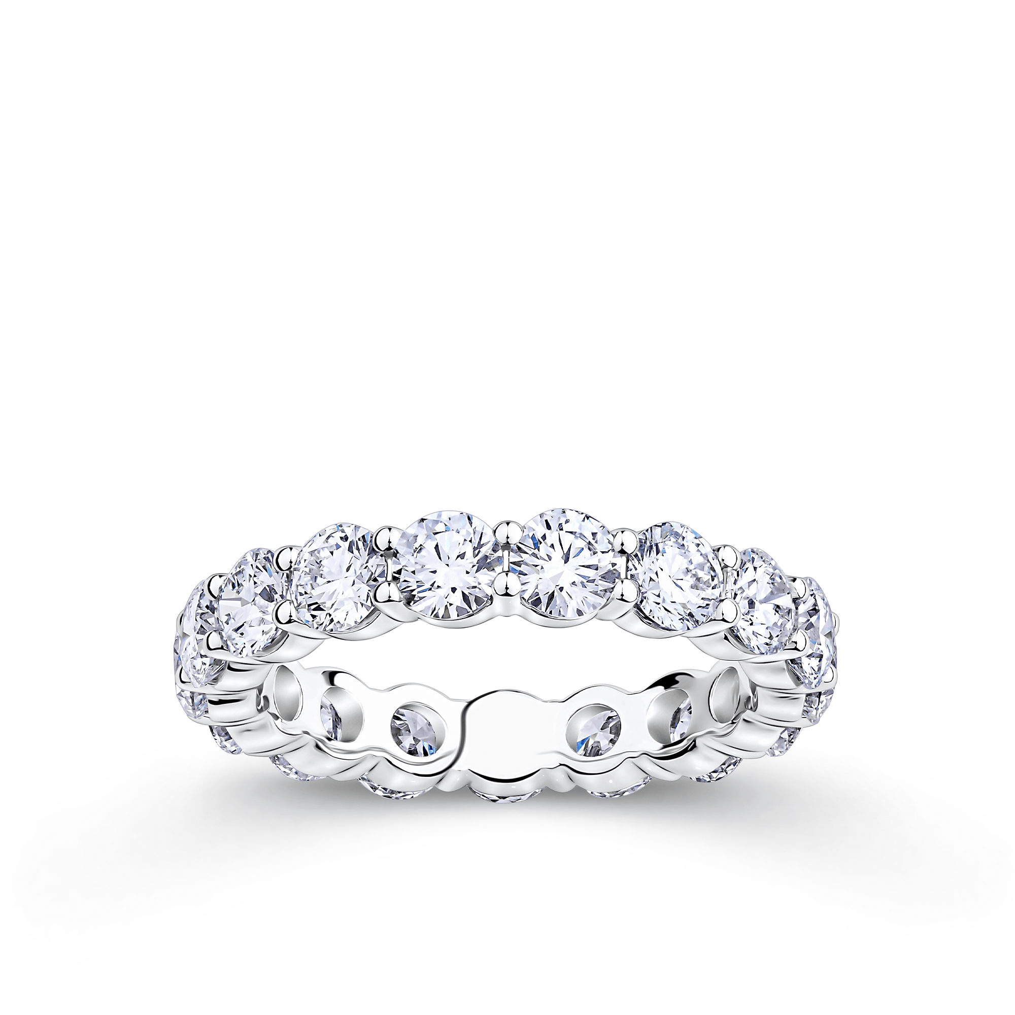 Everlasting 3.24ct TW Round Brilliant Lab-Grown Diamond Full Eternity Wedding Band in 18ct White Gold