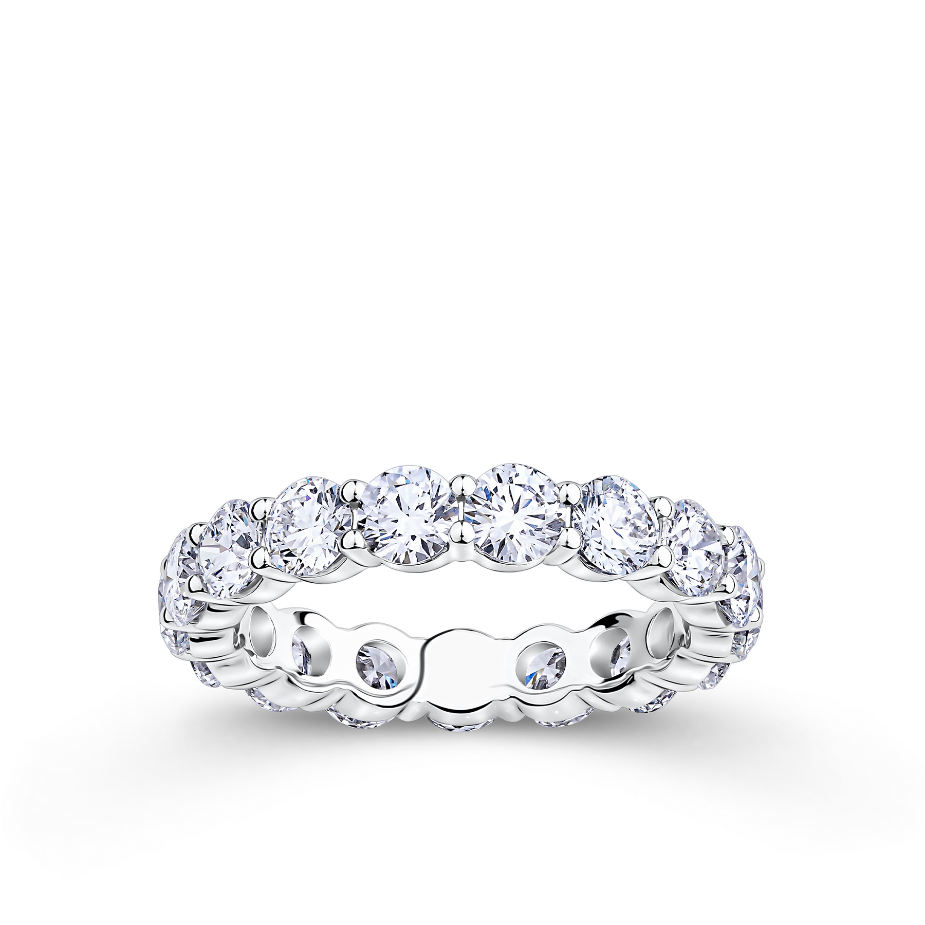 Everlasting 3.24ct TW Round Brilliant Lab-Grown Diamond Full Eternity Wedding Band in 18ct White Gold