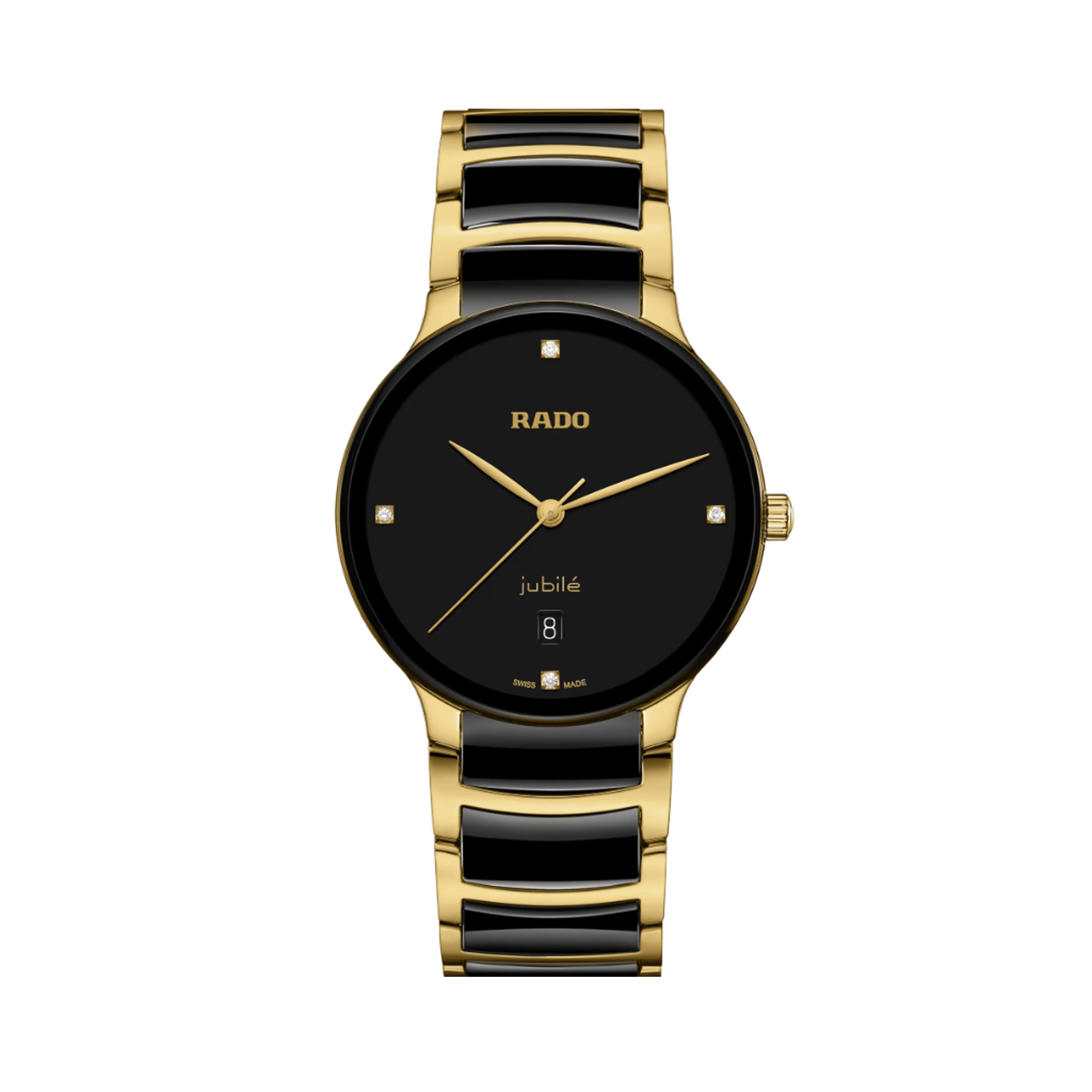Rado Centrix Men's 39.50mm Ceramic & Yellow PVD Quartz Watch R30 022 712