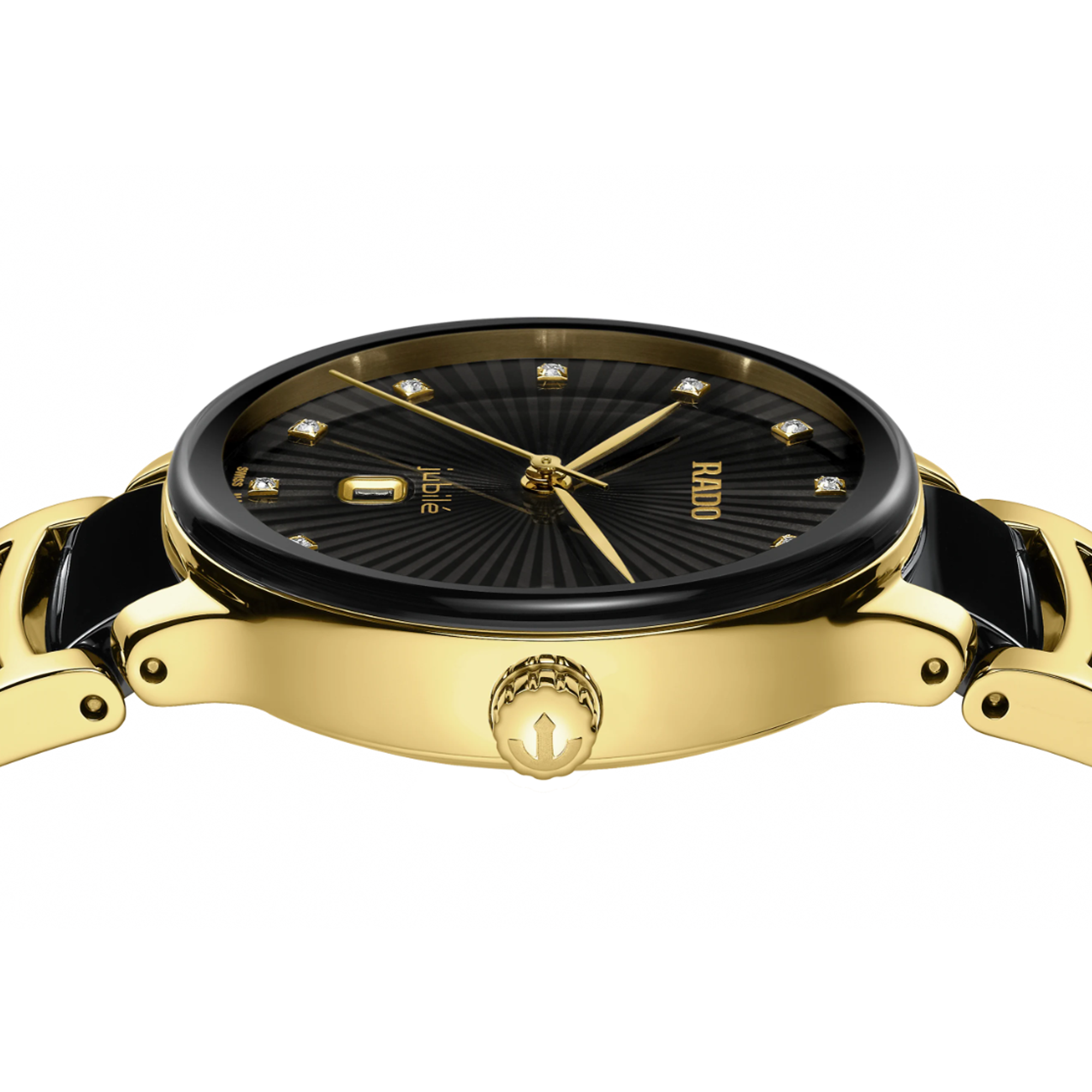 Rado Centrix Women's 30.50mm Ceramic & Yellow PVD Automatic Watch R30 025 742