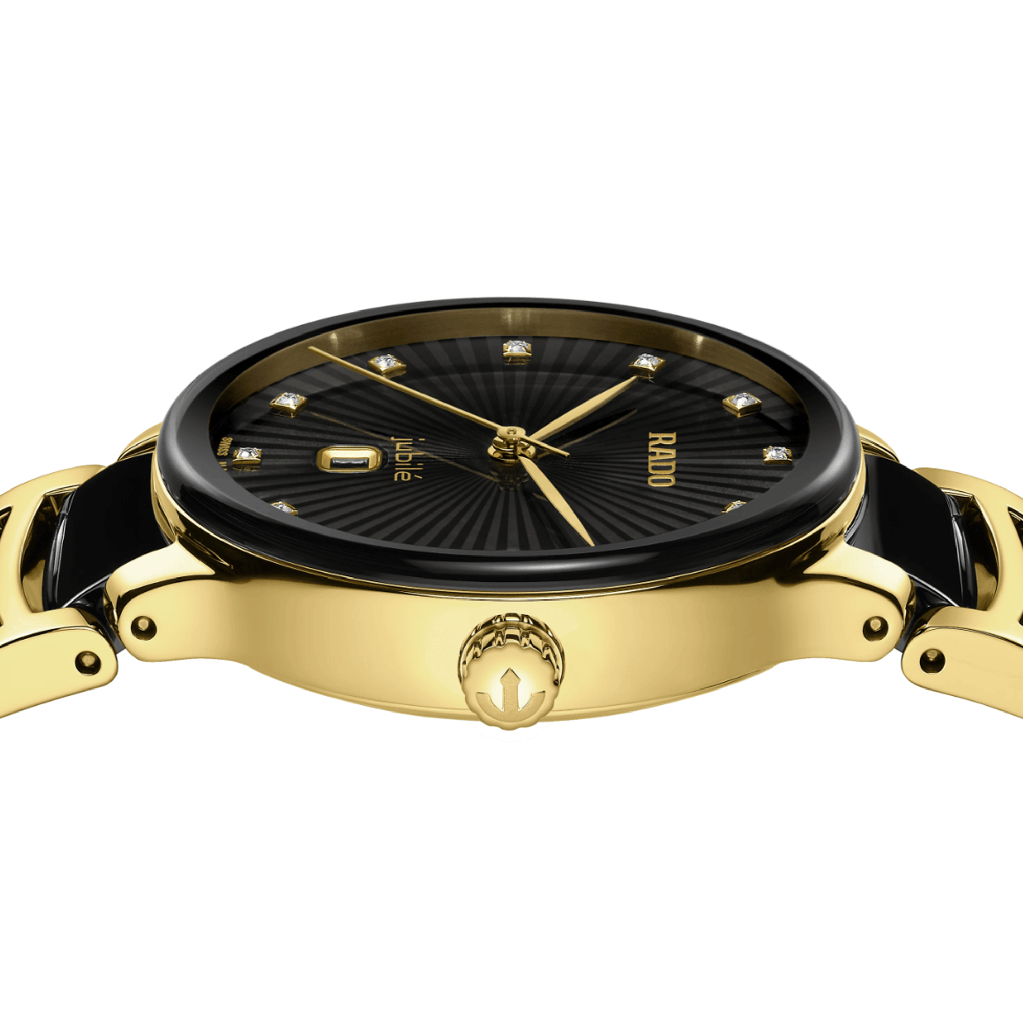 Rado Centrix Women's 30.50mm Ceramic & Yellow PVD Automatic Watch R30 025 742