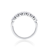 Everlasting 1.40ct TW Oval Lab-Grown Diamond Half Eternity Ring in 18ct White Gold