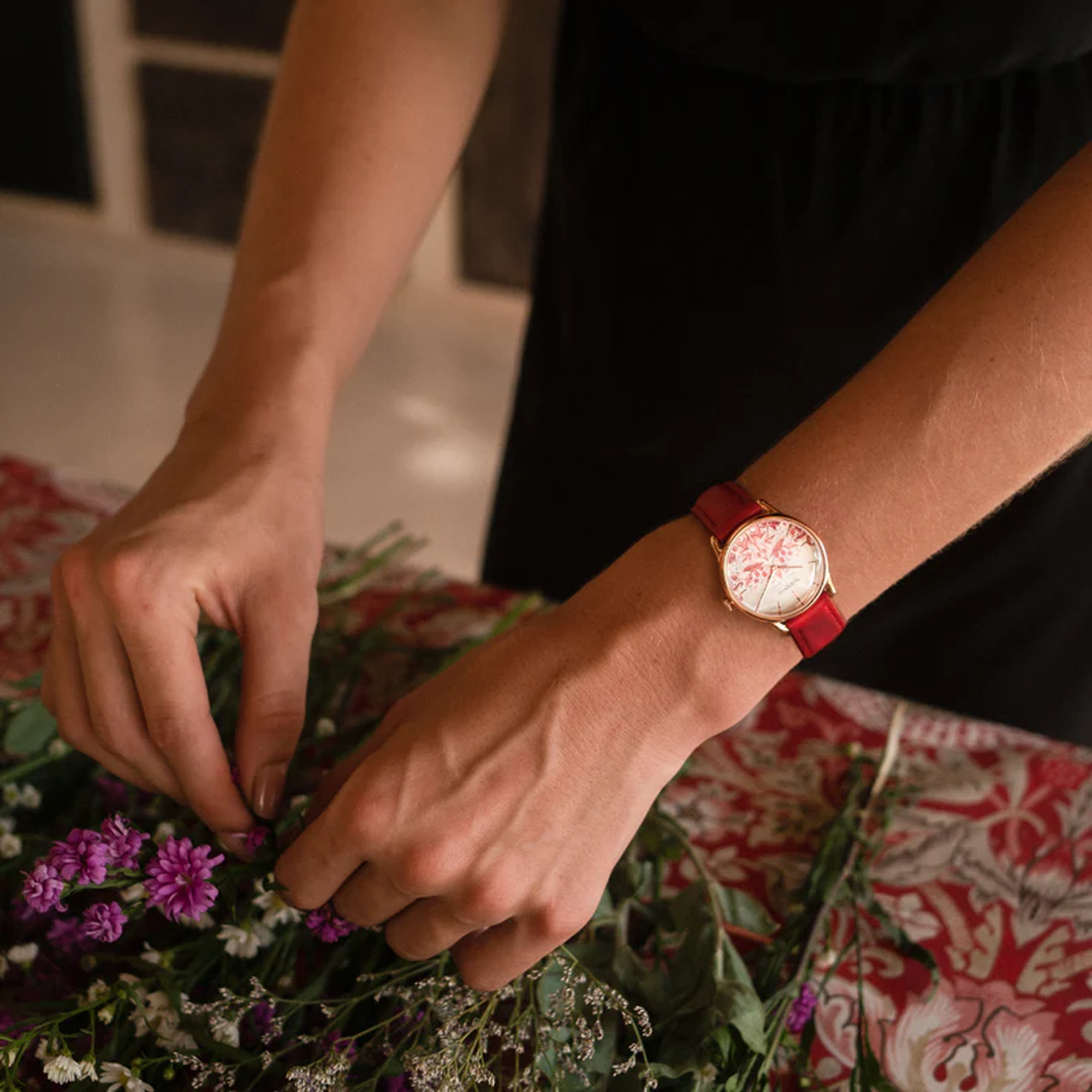 August Berg Simply Strawberry Thief Quartz 30mm Watch M1ST0530A30LRO