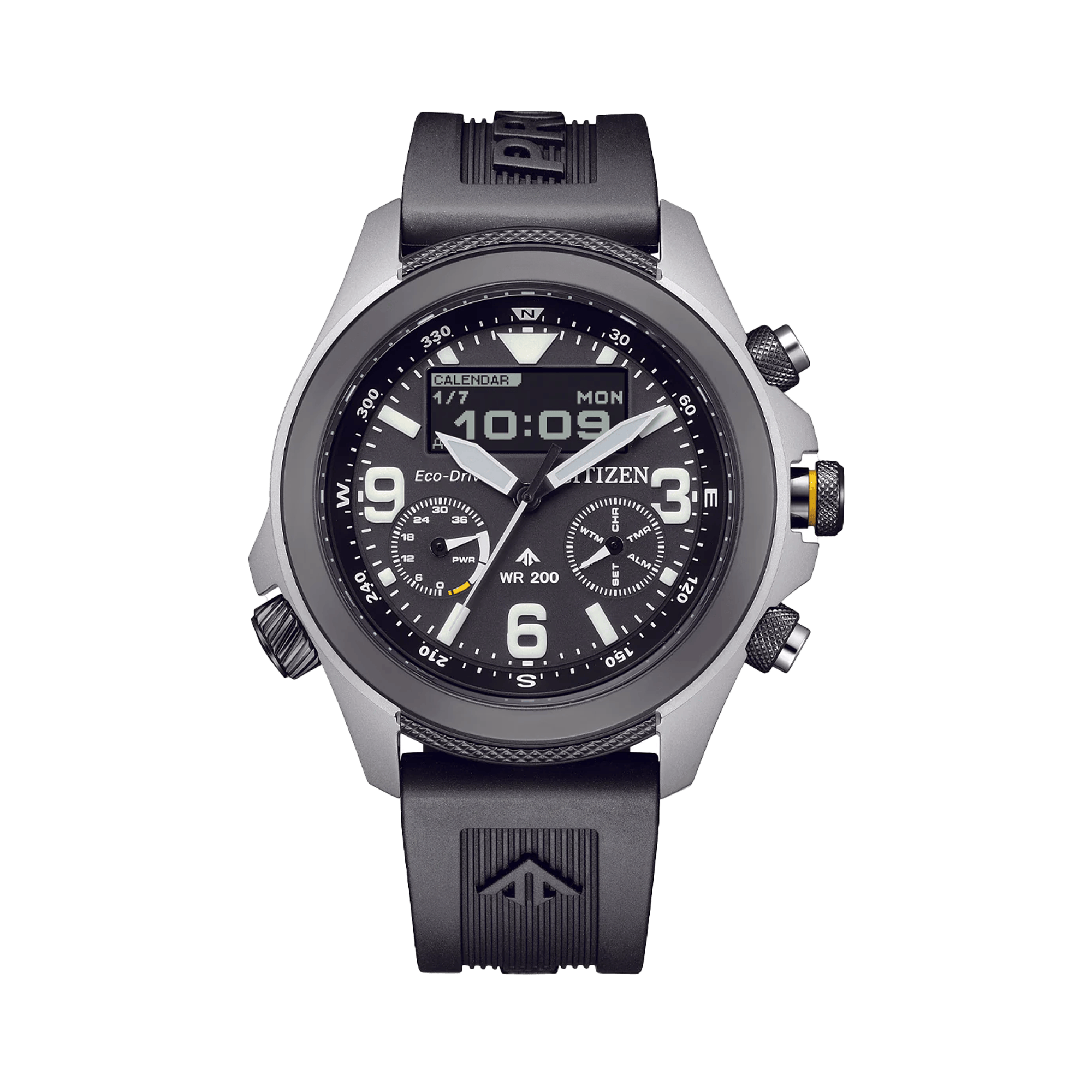 Citizen Promaster Men's 44mm Analogue Digital Stainless Steel Watch JV1007-07E