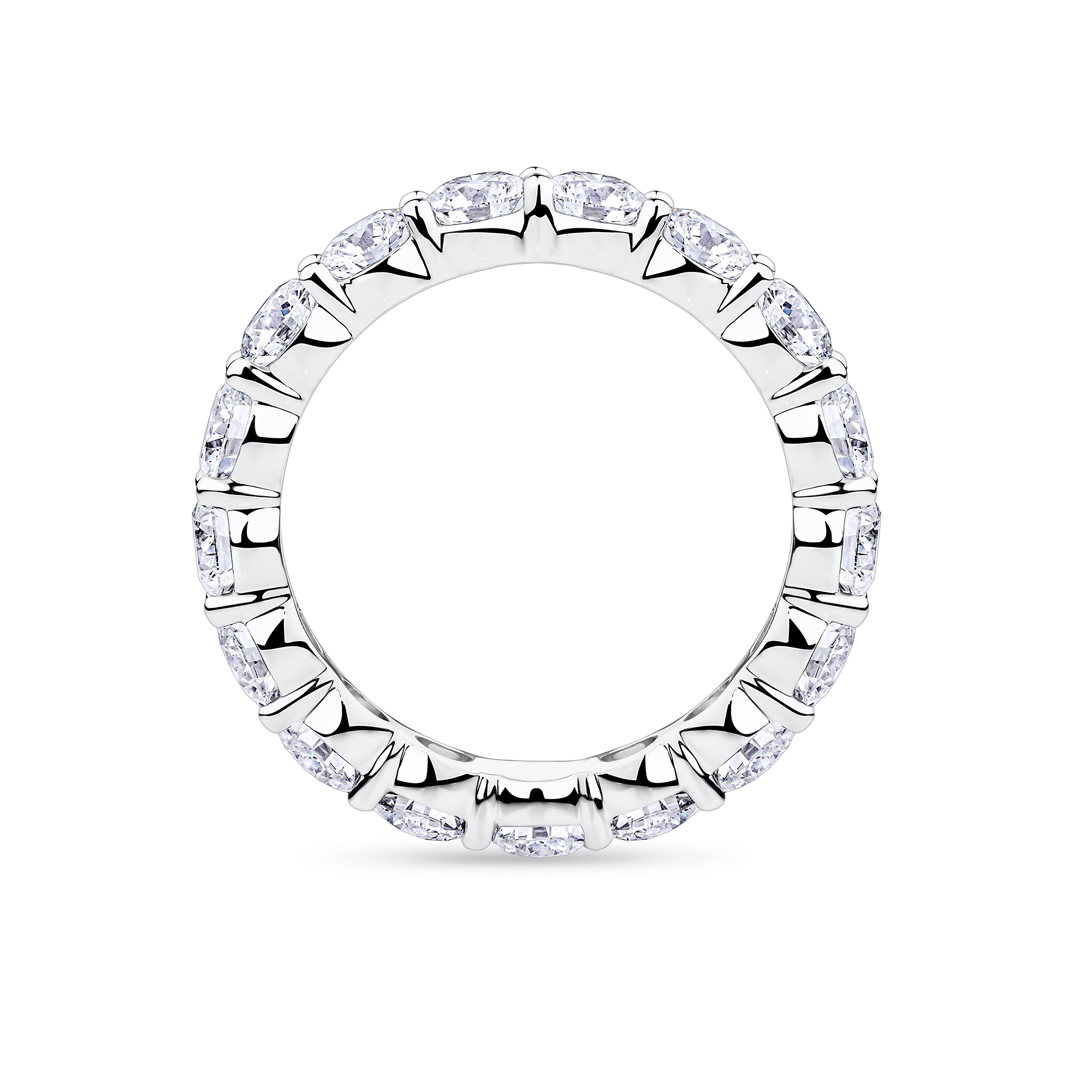 Everlasting 3.24ct TW Round Brilliant Lab-Grown Diamond Full Eternity Wedding Band in 18ct White Gold