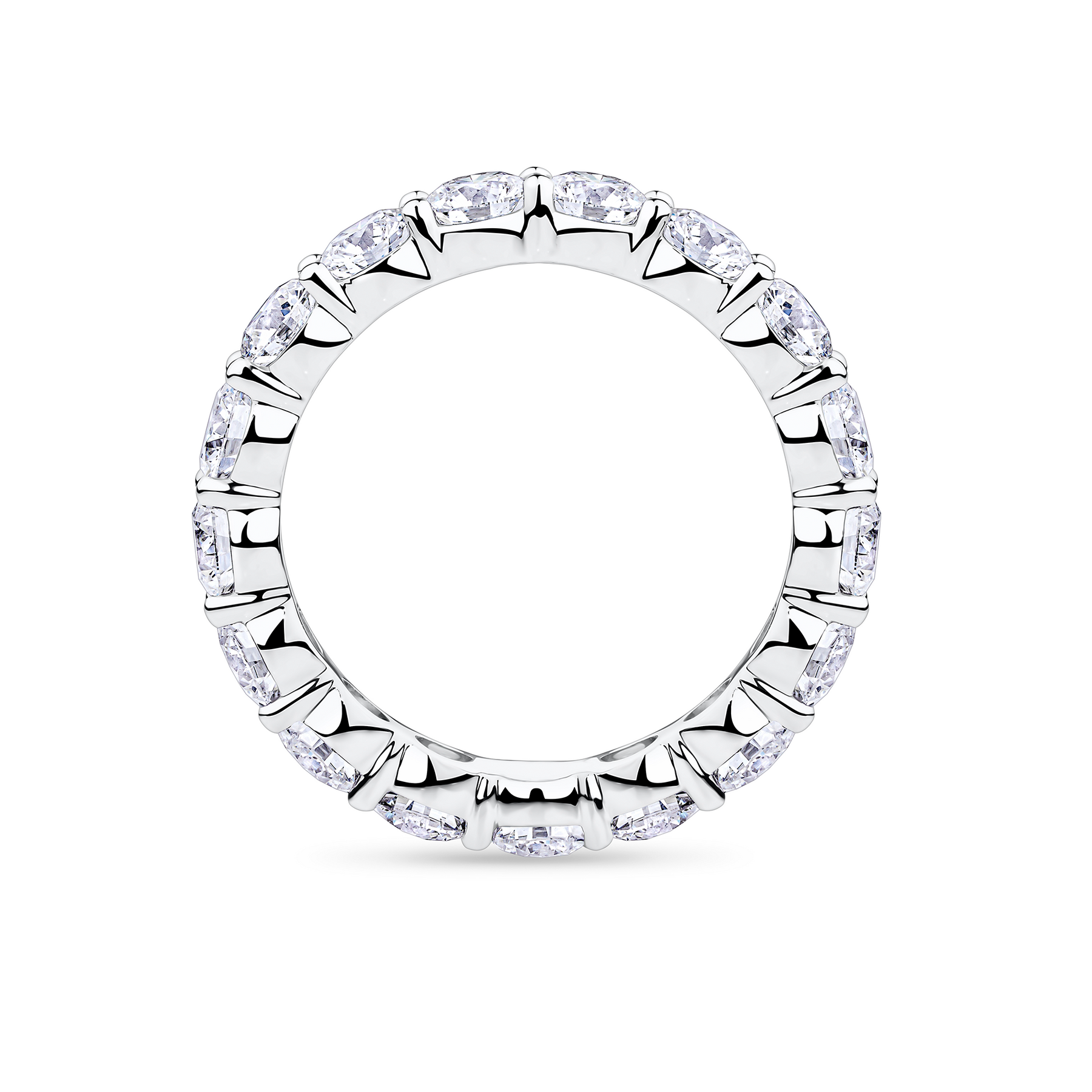 Everlasting 3.24ct TW Round Brilliant Lab-Grown Diamond Full Eternity Wedding Band in 18ct White Gold