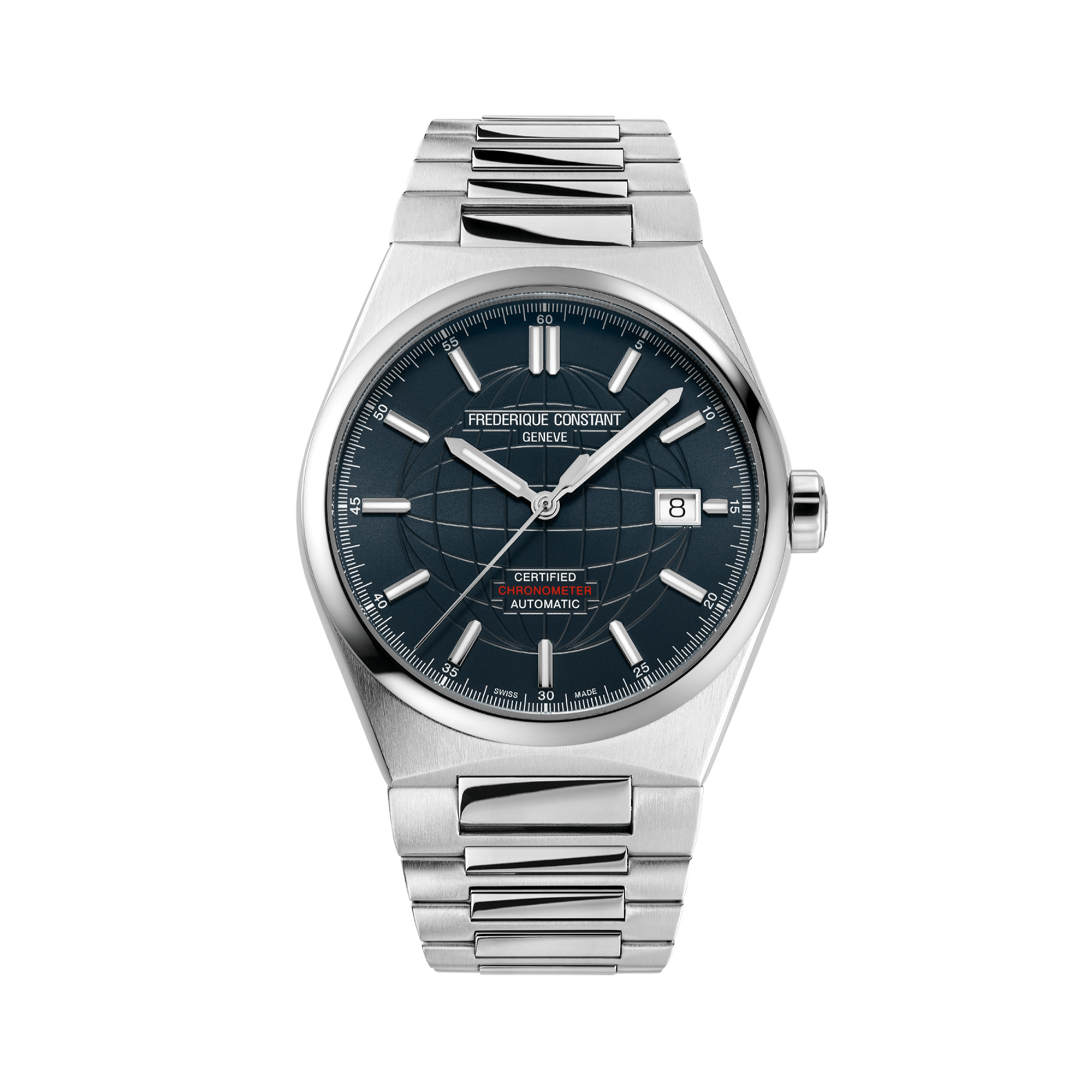 Frederique Constant 39mm Chronometer Watch FC-303BL3NH6B