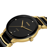 Rado Centrix Men's 39.50mm Ceramic & Yellow PVD Quartz Watch R30 022 712