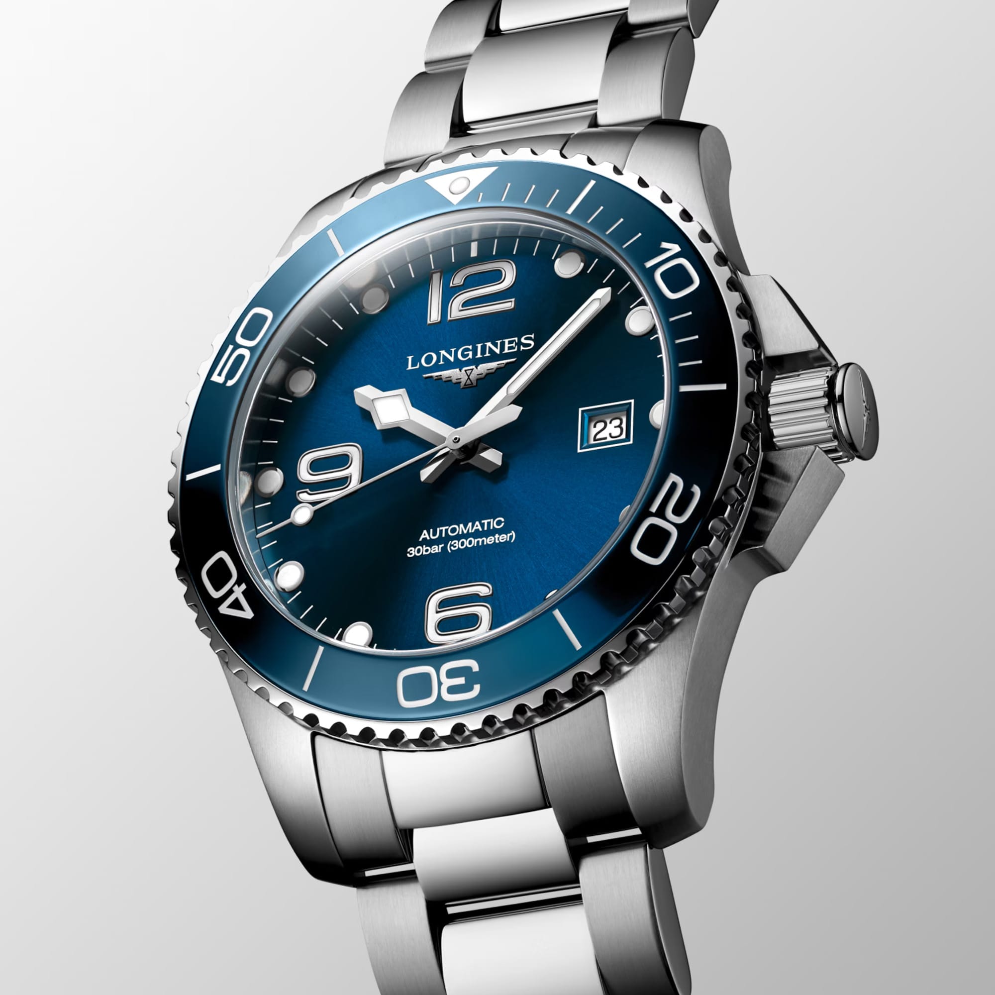 Longines HydroConquest Men's 43mm Stainless Steel Automatic Watch L3.782.4.96.6