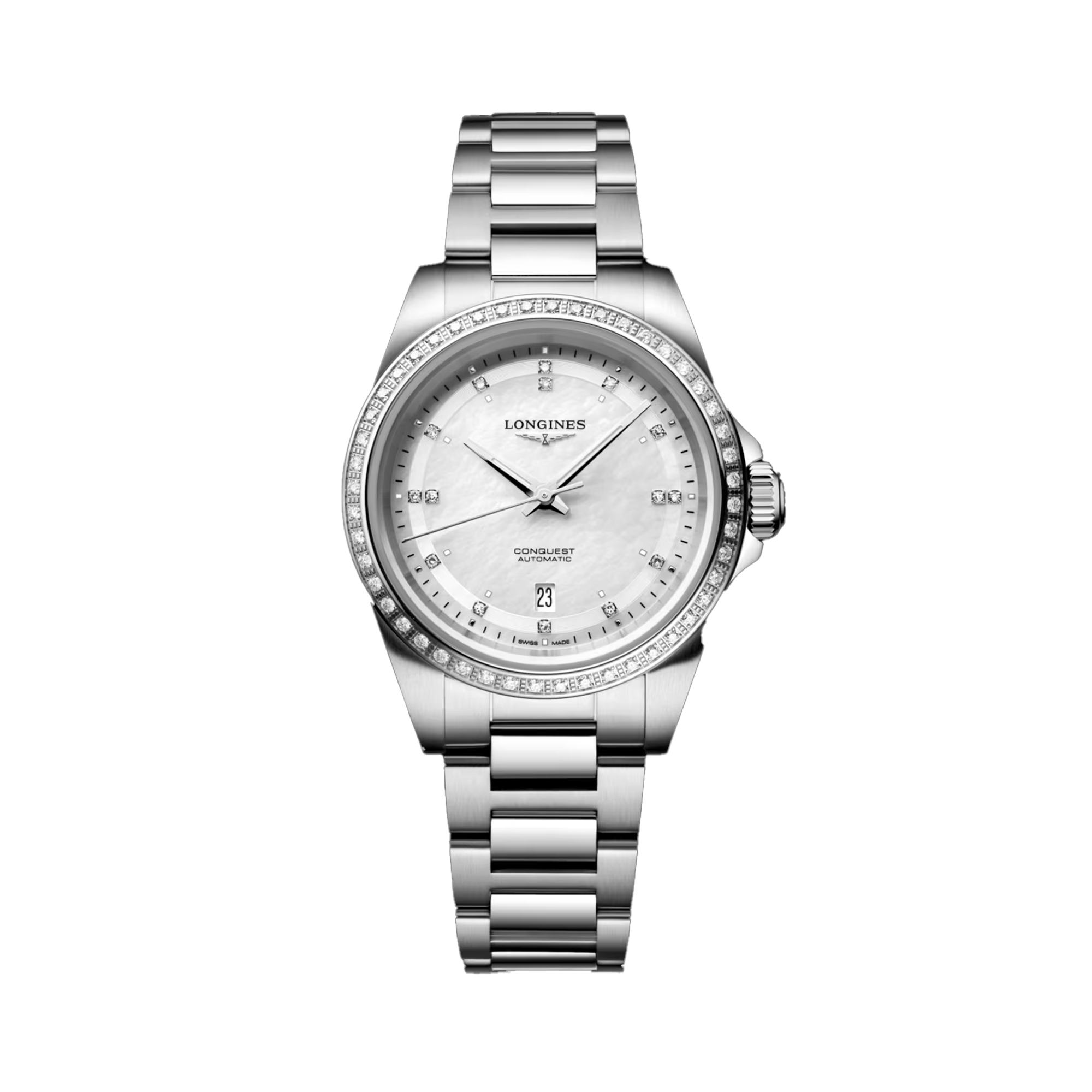 Longines Conquest Women's 30mm Stainless Steel Automatic Watch L3.320.0.87.6