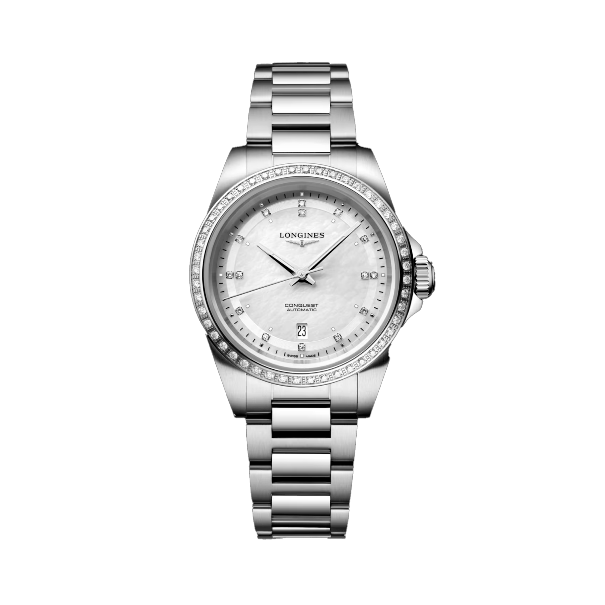 Longines Conquest Women's 30mm Stainless Steel Automatic Watch L3.320.0.87.6
