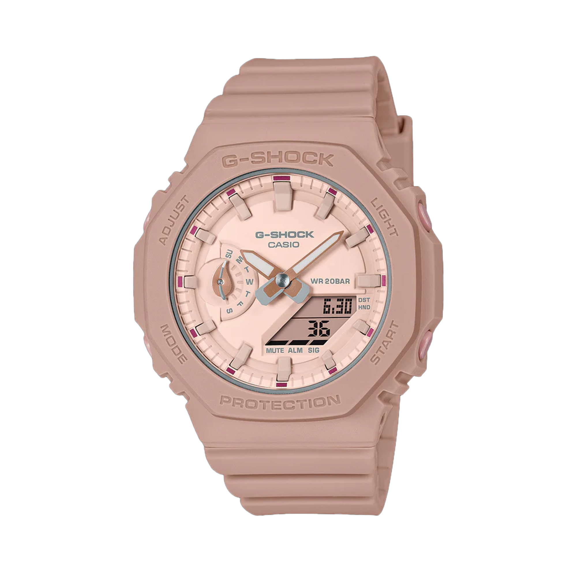 Casio G-SHOCK Resin Analogue Digital Watch GMAP2100ST-4AD