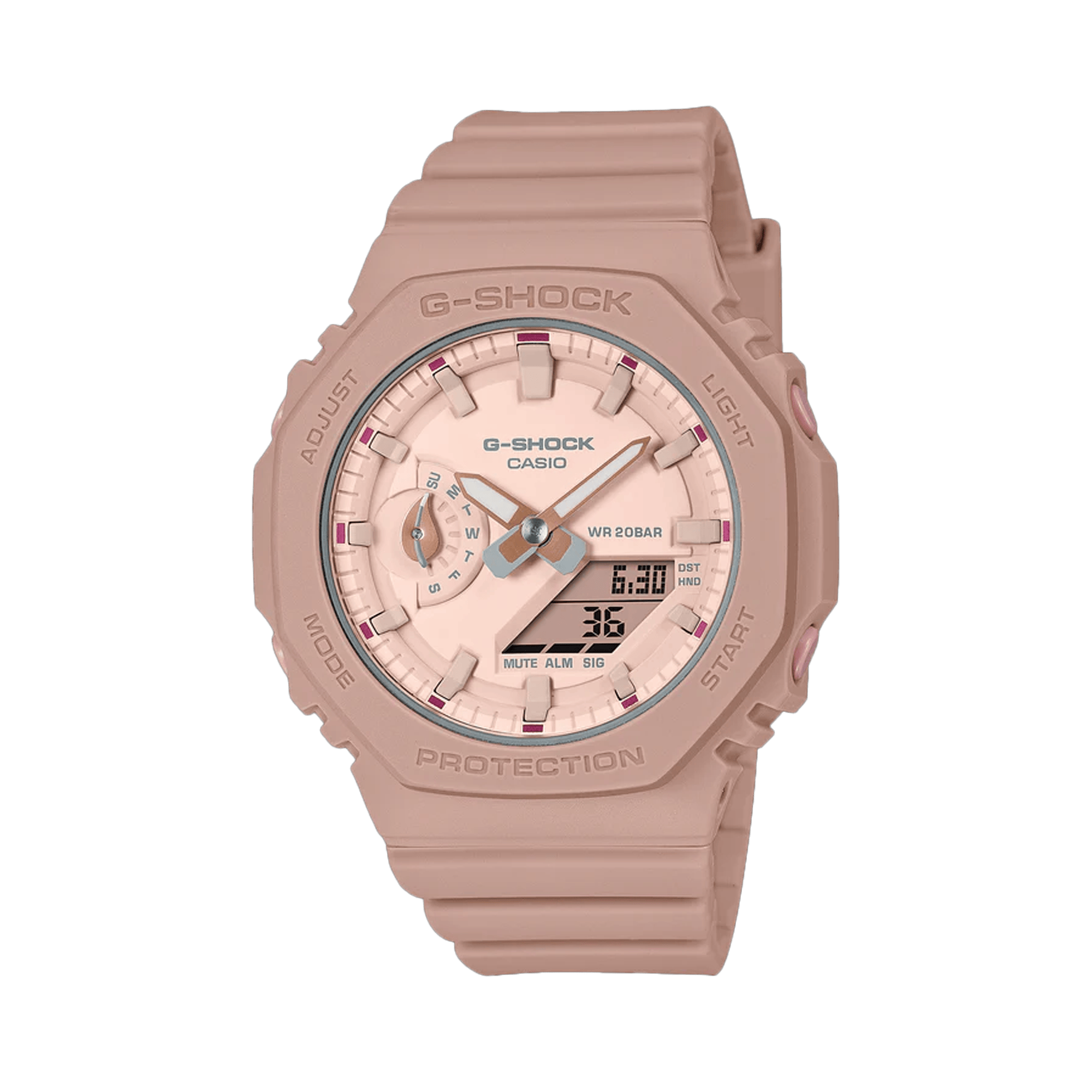 Casio G-SHOCK Resin Analogue Digital Watch GMAP2100ST-4AD