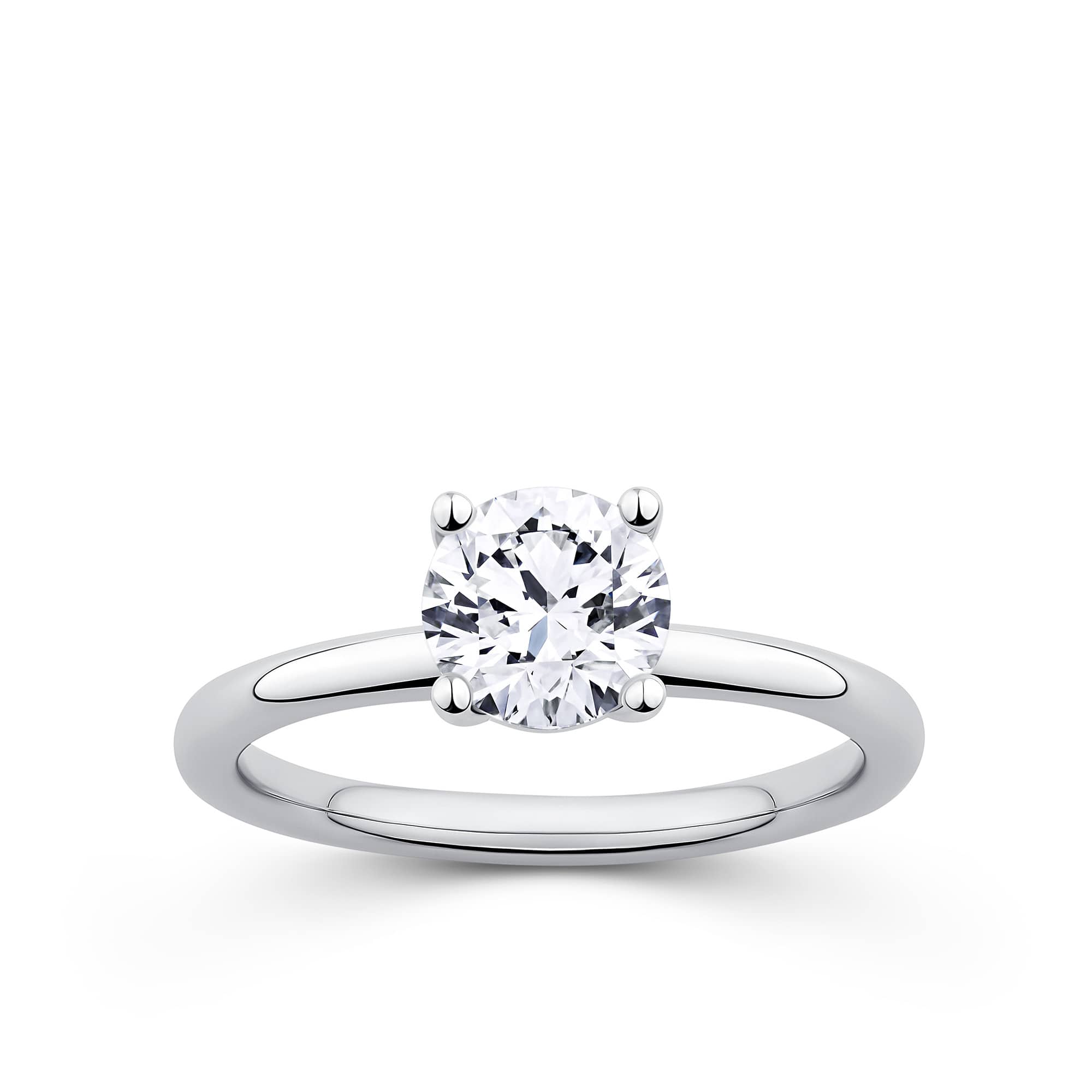 Everlasting 1.25ct TW Round Brilliant Lab-Grown Diamond Solitaire Engagement Ring in 18ct White Gold