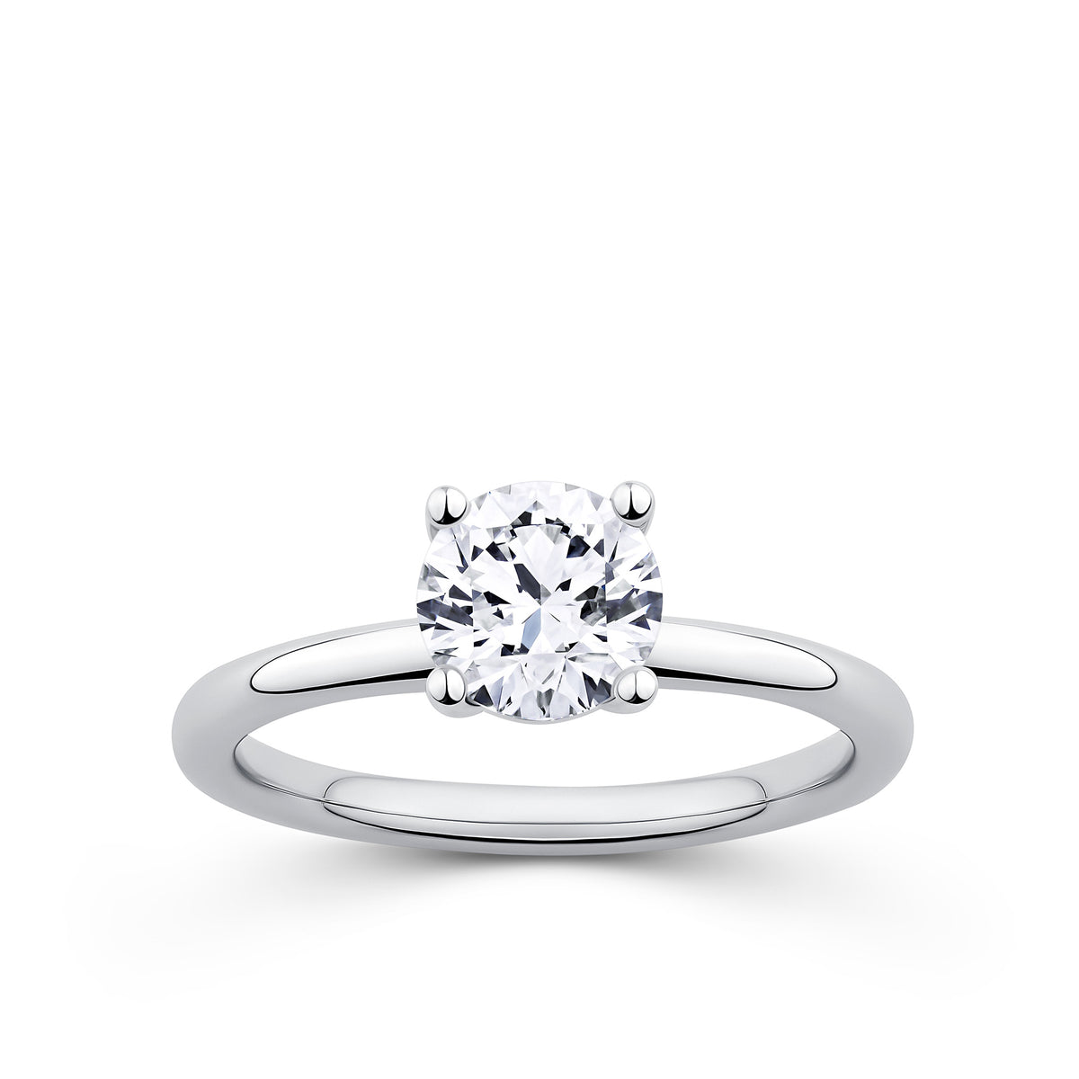 Everlasting 1.25ct TW Round Brilliant Lab-Grown Diamond Solitaire Engagement Ring in 18ct White Gold
