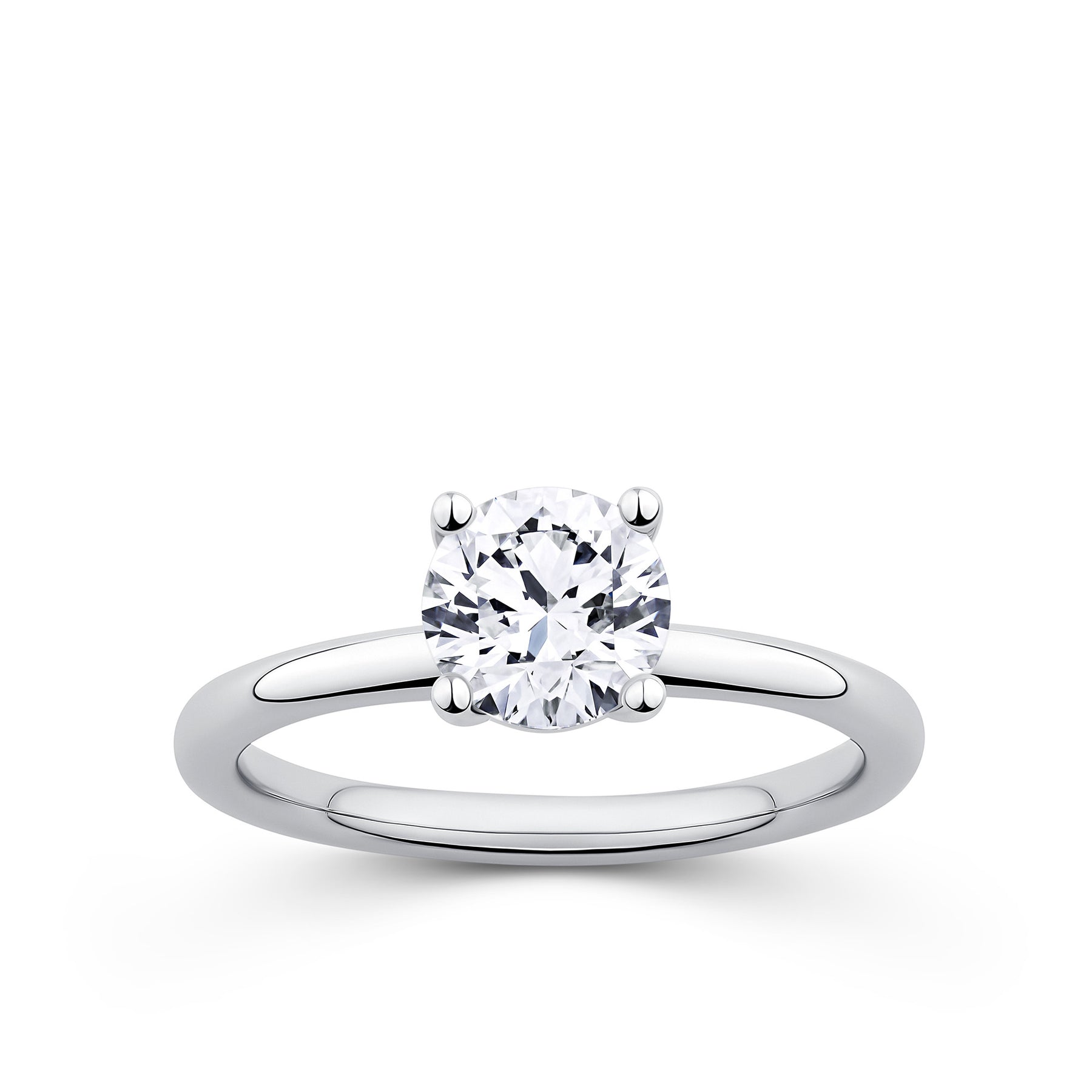 Everlasting 1.25ct TW Round Brilliant Lab-Grown Diamond Solitaire Engagement Ring in 18ct White Gold