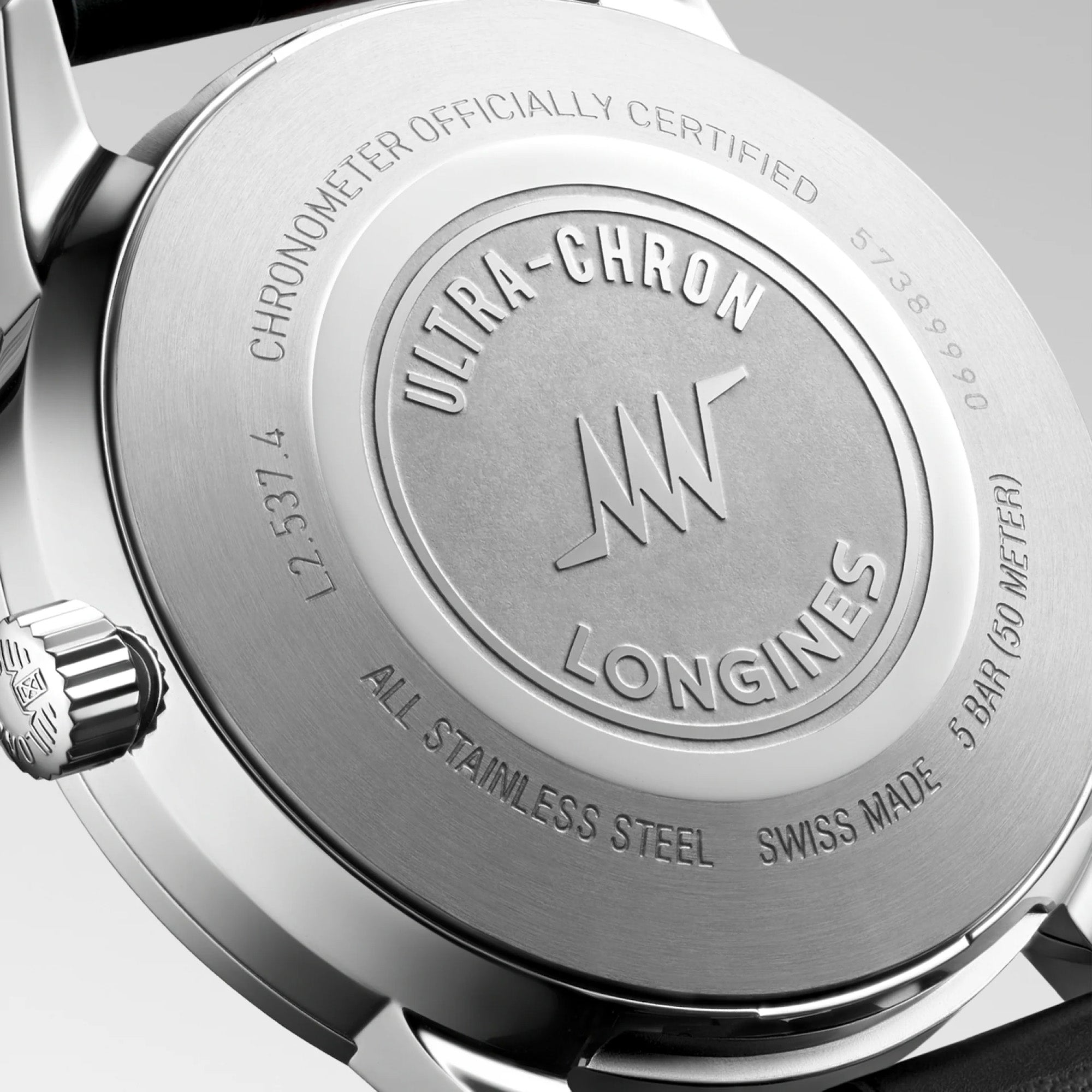 Longines Ultra-Chron Chronometer Men's 37mm Watch L2.537.4.72.2