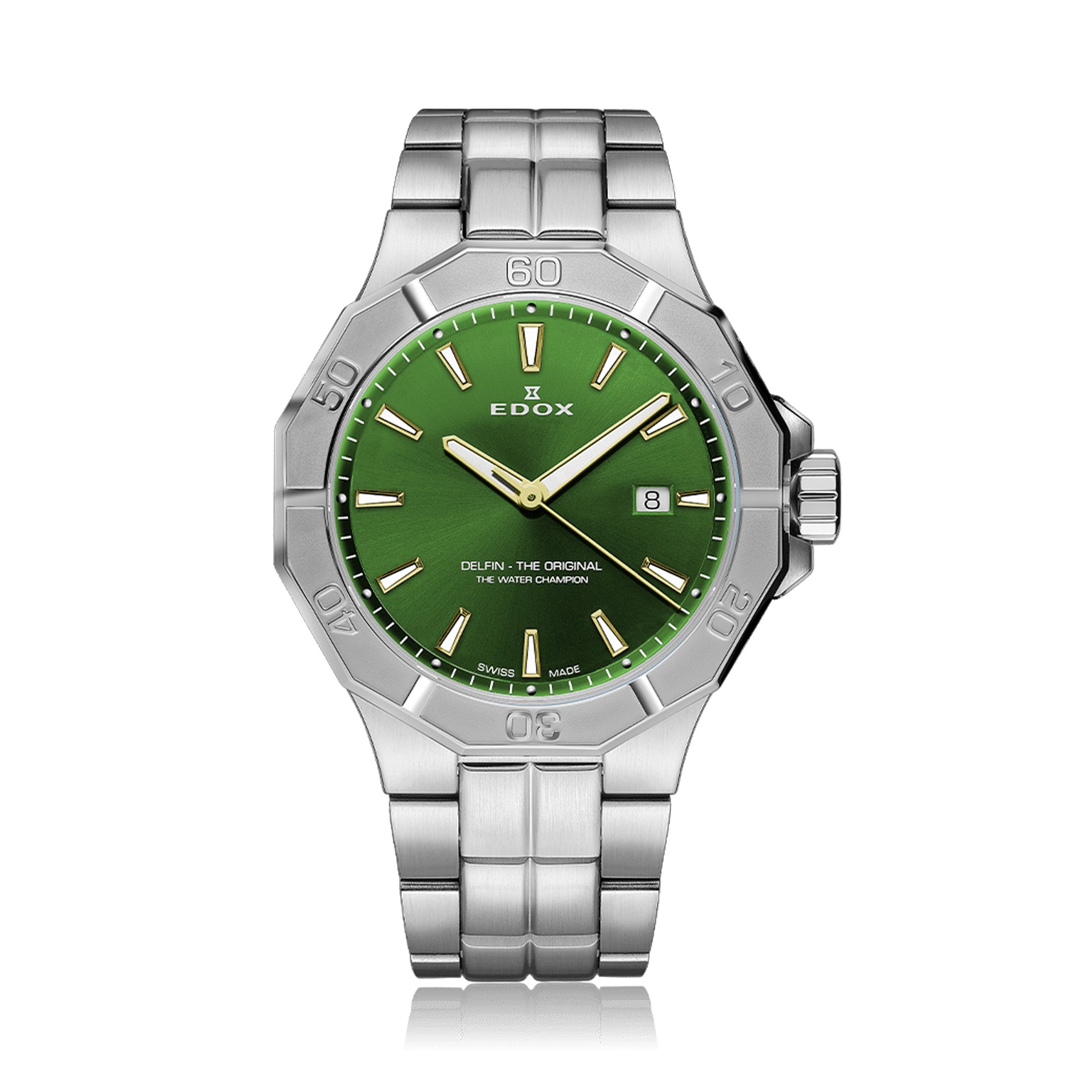 Edox Delfin Quartz Men's 43mm Watch 530213MVID