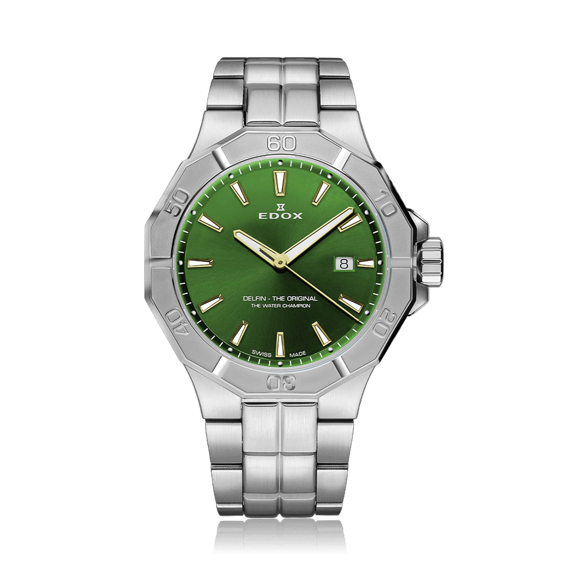 Edox Delfin Quartz Men's 43mm Watch 530213MVID