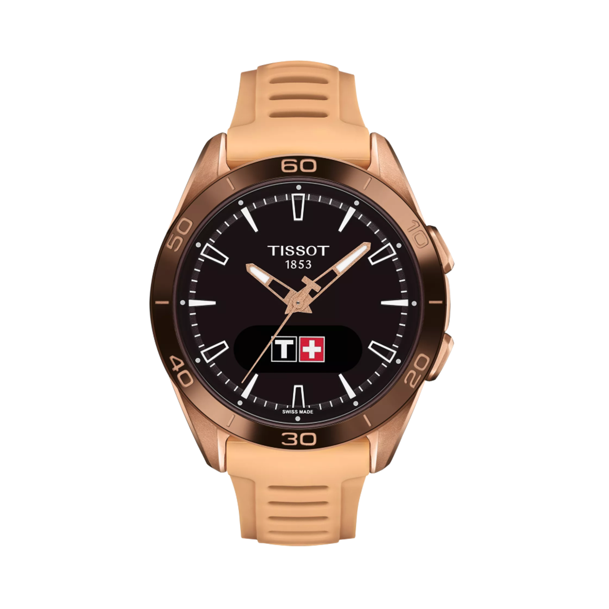 Tissot T-Touch 43mm Rose PVD Solar Watch T153.420.47.051.05