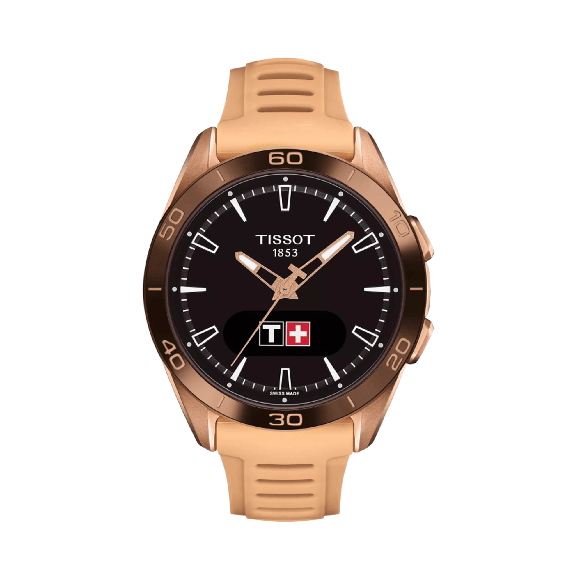 Tissot T-Touch 43mm Rose PVD Solar Watch T153.420.47.051.05